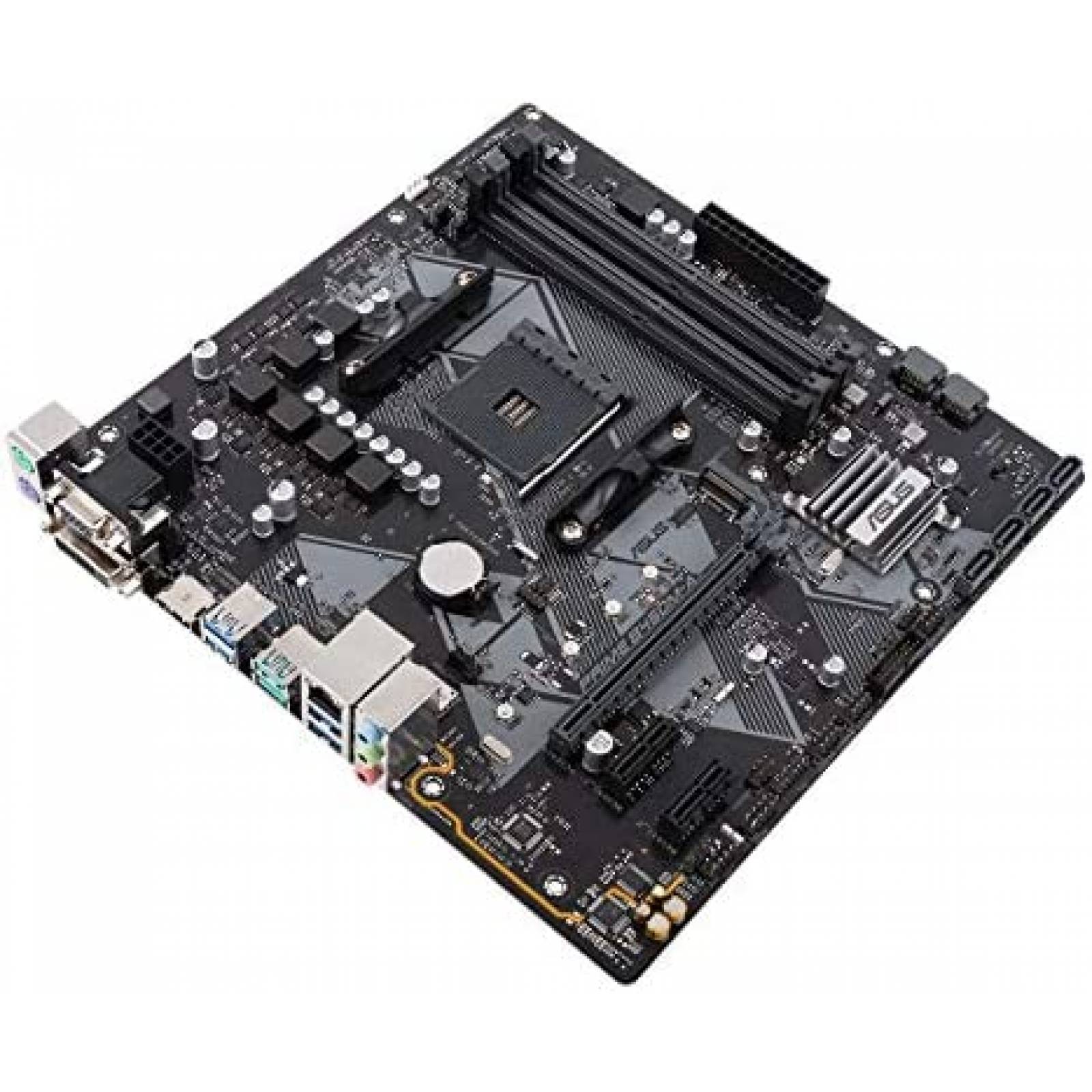 Tarjeta Madre Asus Prime AMD B450M-A Micro ATX -Negro