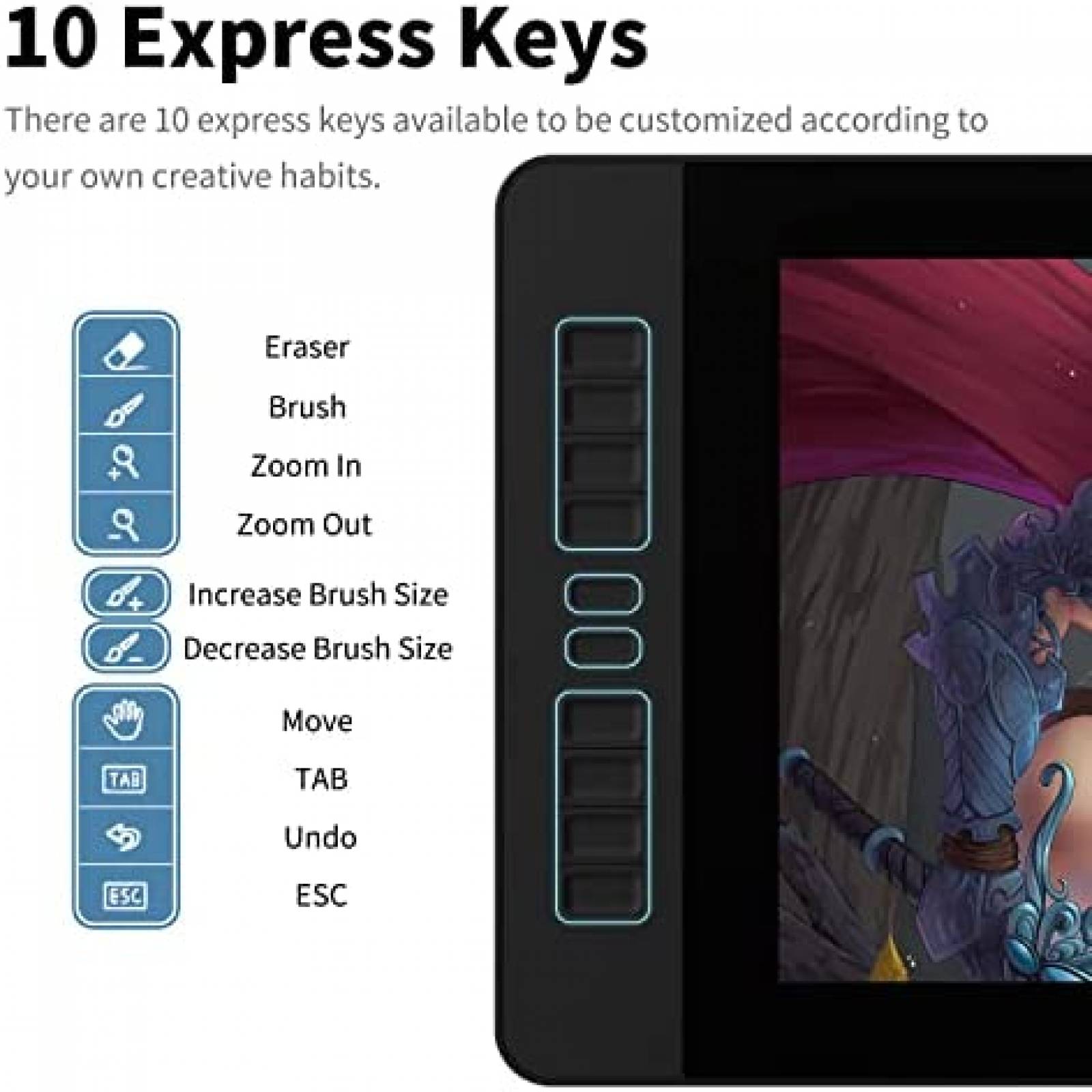 Tablet Grafica GAOMON PD1560 15.6" 1920 x 1080 USB HDMI