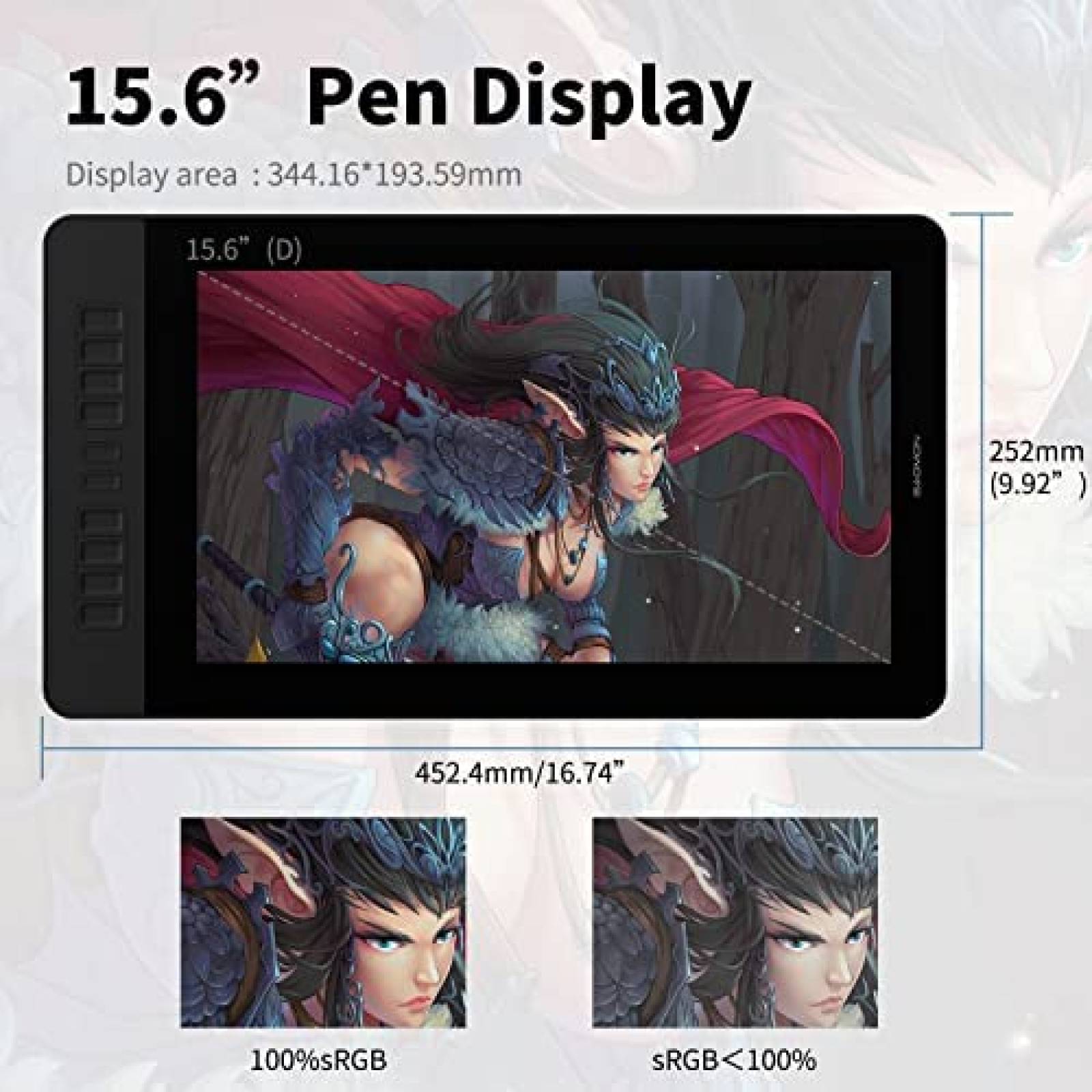 Tablet Grafica GAOMON PD1560 15.6" 1920 x 1080 USB HDMI