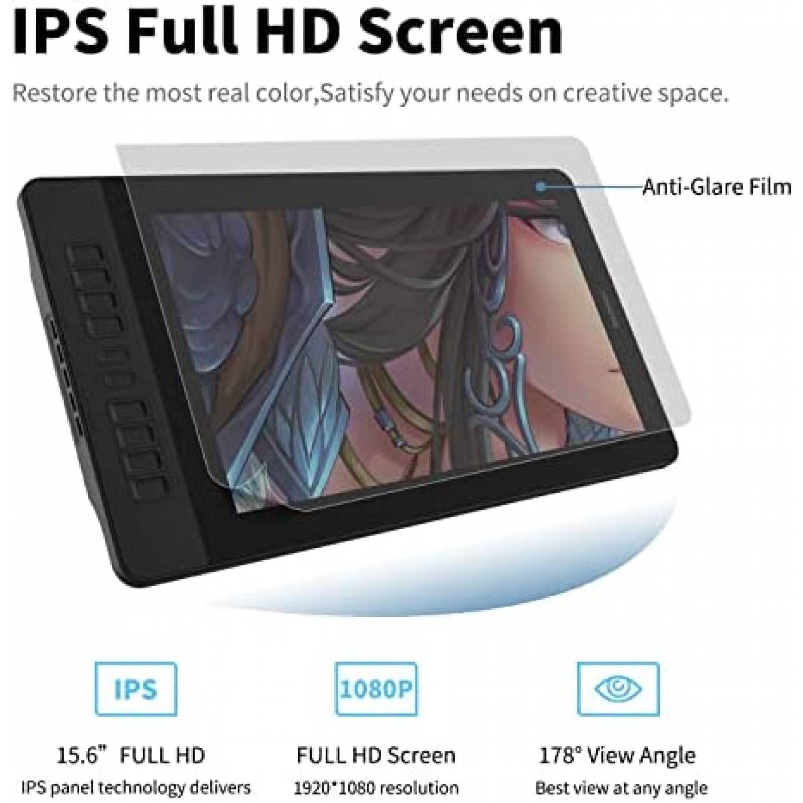 Tablet Grafica GAOMON PD1560 15.6" 1920 x 1080 USB HDMI