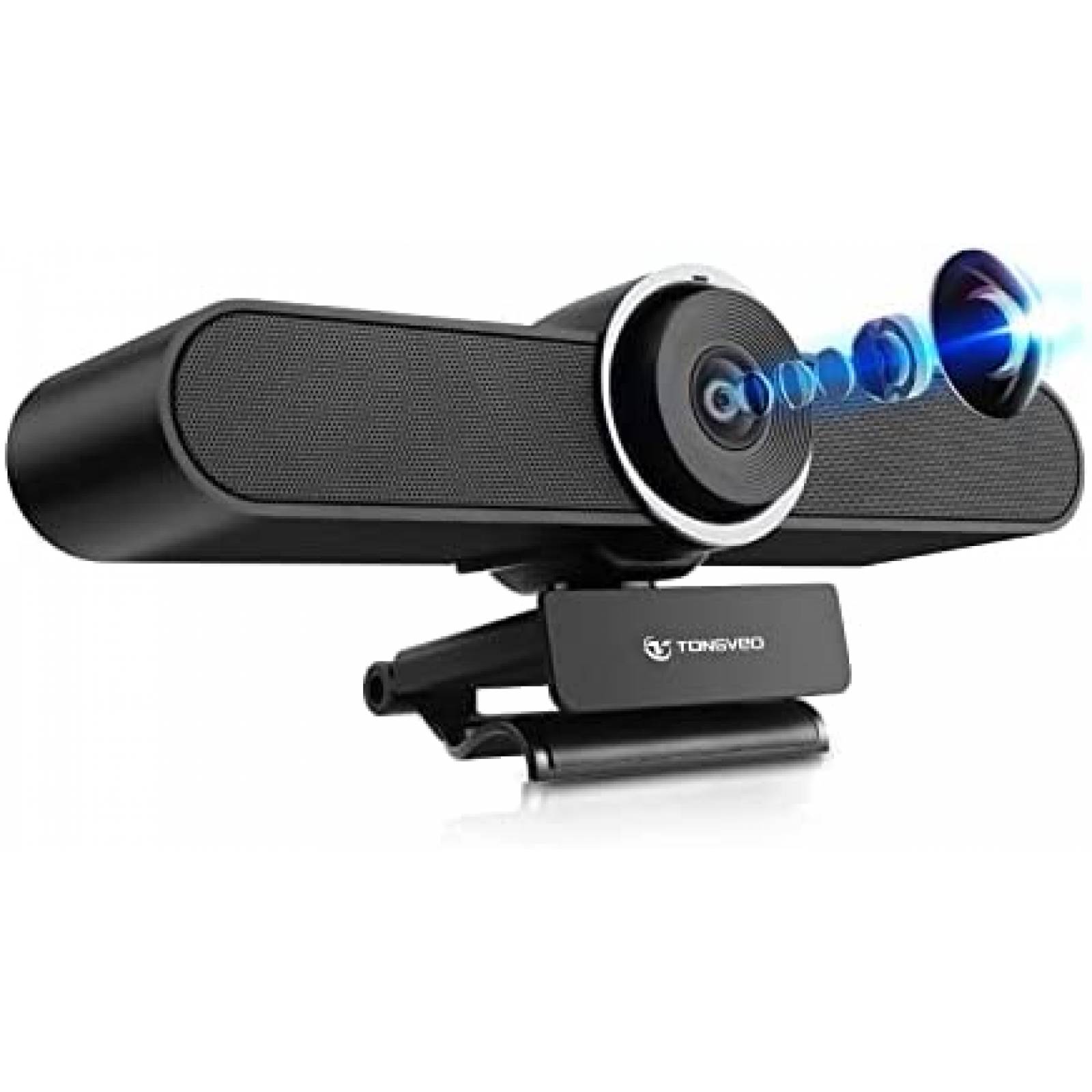 Webcam TONGVEO 4K HDR Con Zoom 1080P Microfono -Negro