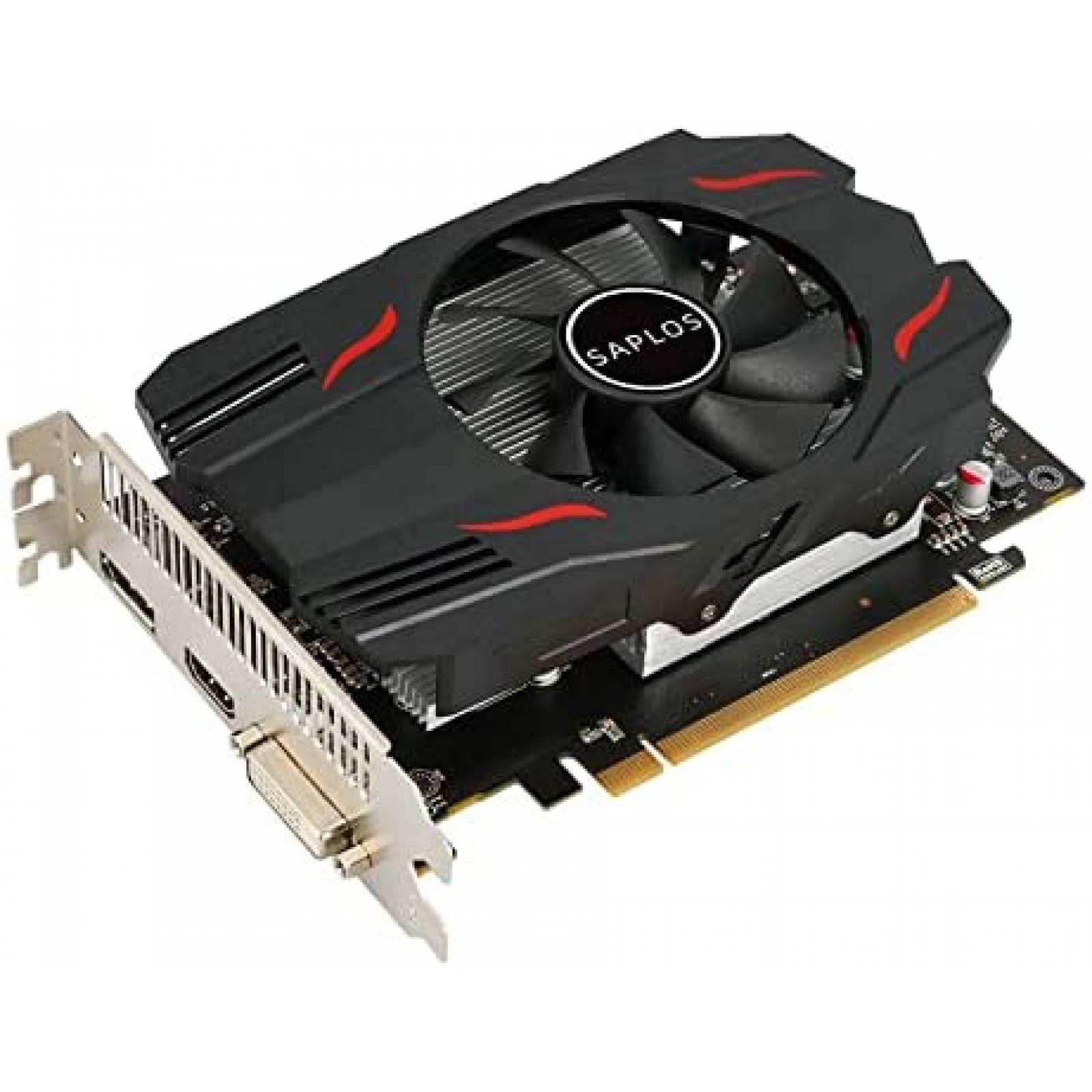 Tarjeta Grafica QTHREE AMD Radeon RX 550 4GB GDDR5 -Negro