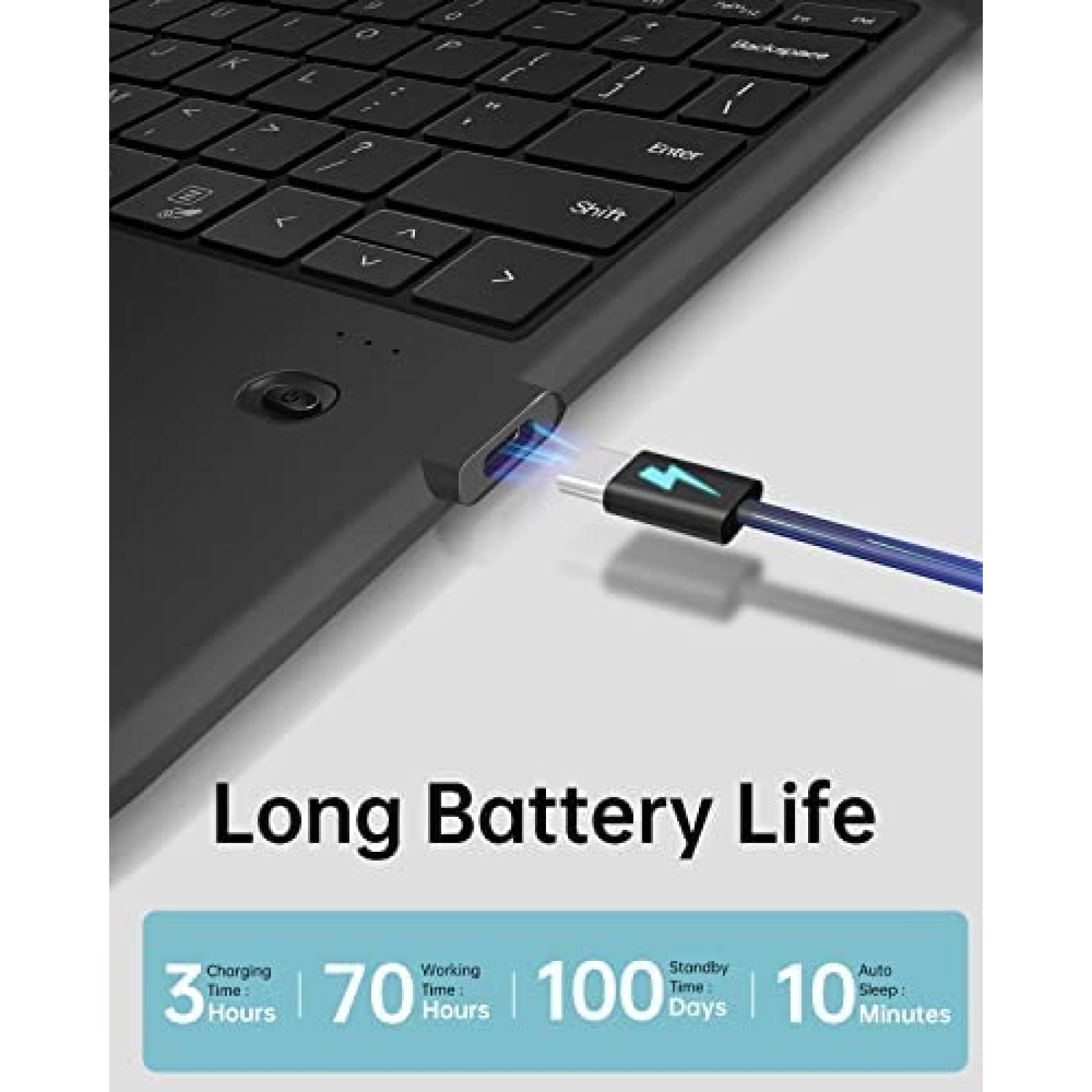 Teclado UOGIC Para Surface Pro 9 Inalambrico -Negro