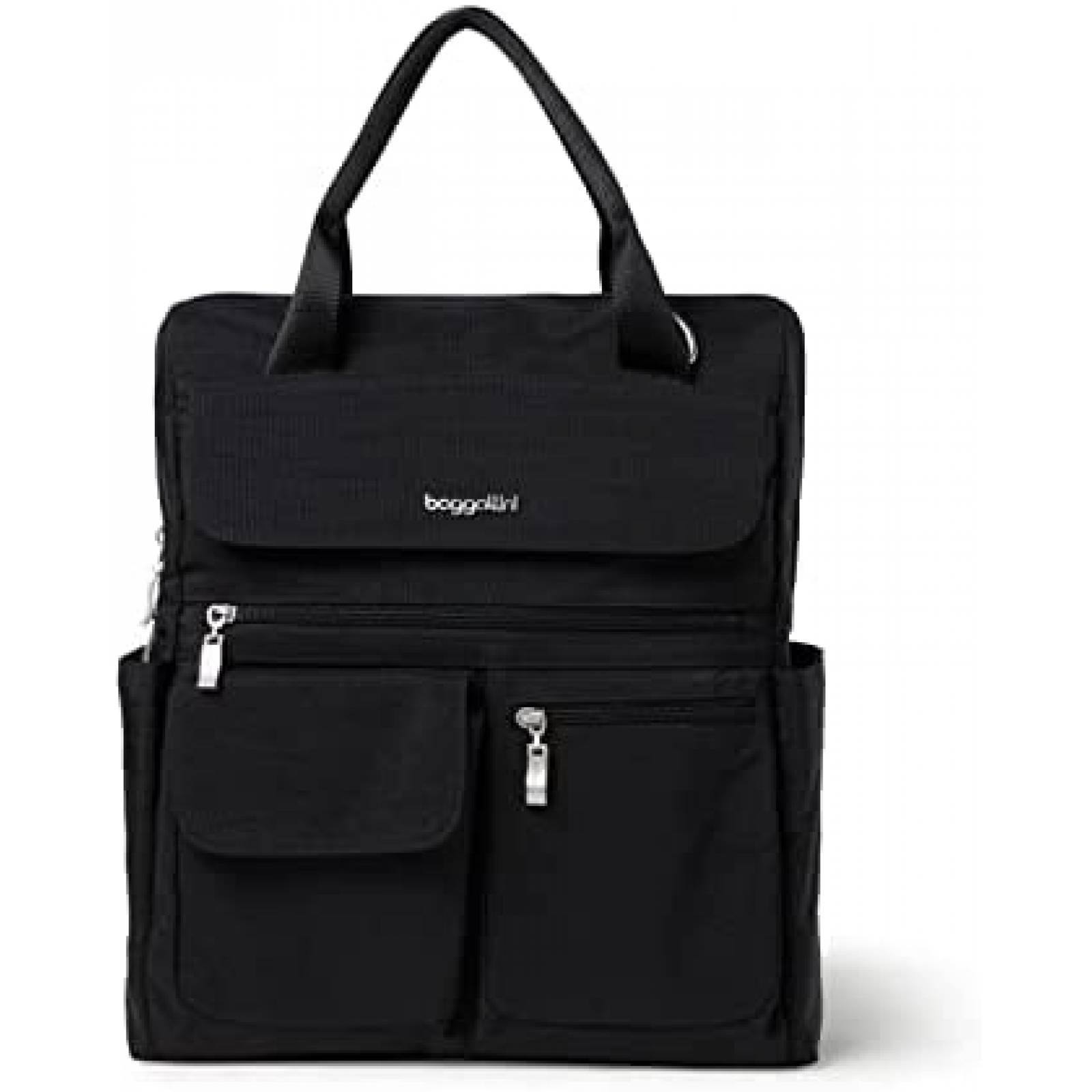 Mochila Para Laptop Baggallini 100% Nailon Correas -Negro