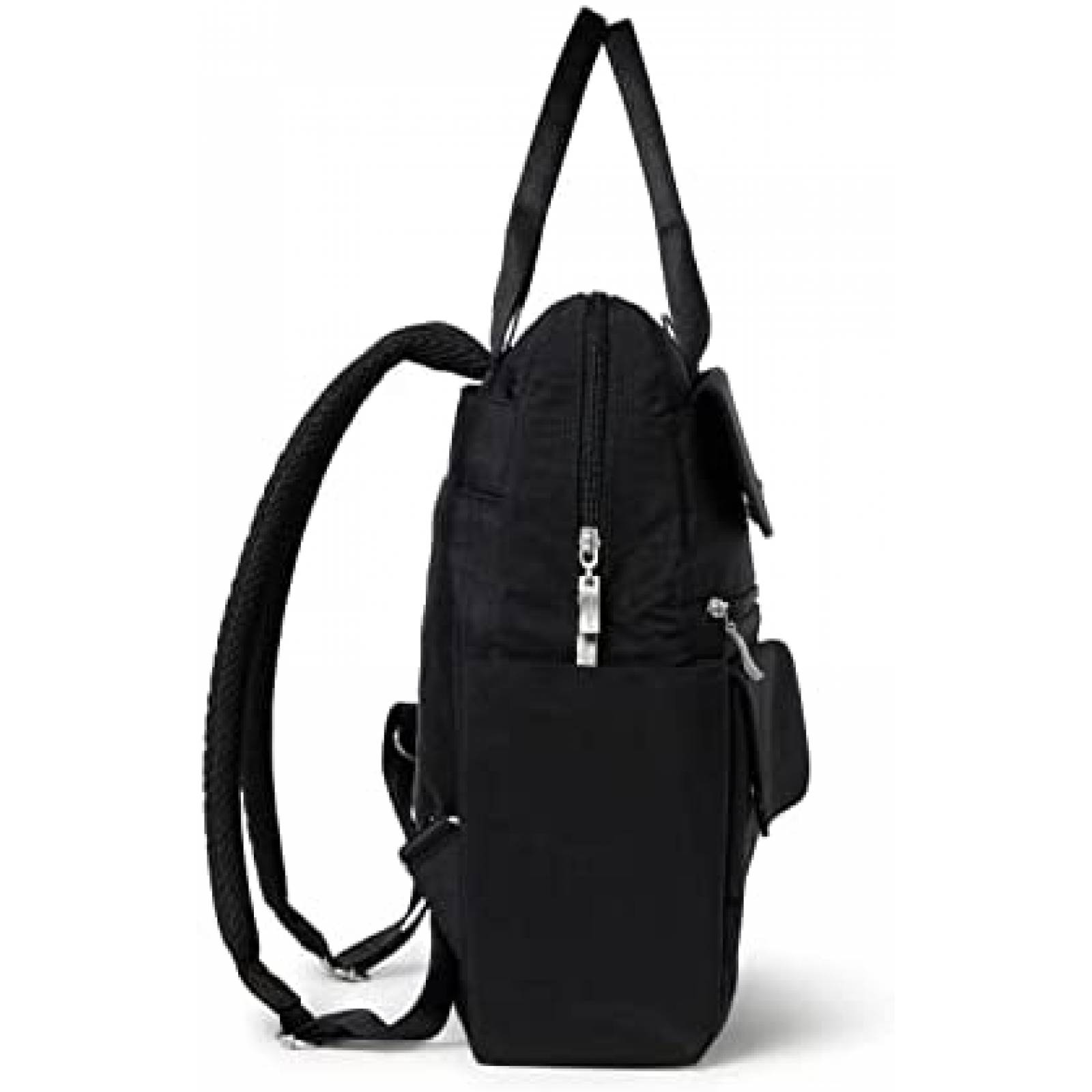 Mochila Para Laptop Baggallini 100% Nailon Correas -Negro