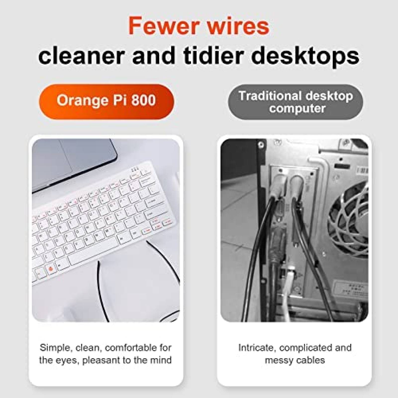 Kit Computadora Con Teclado Orange Pi Bluetooh Con 64GB EMMC