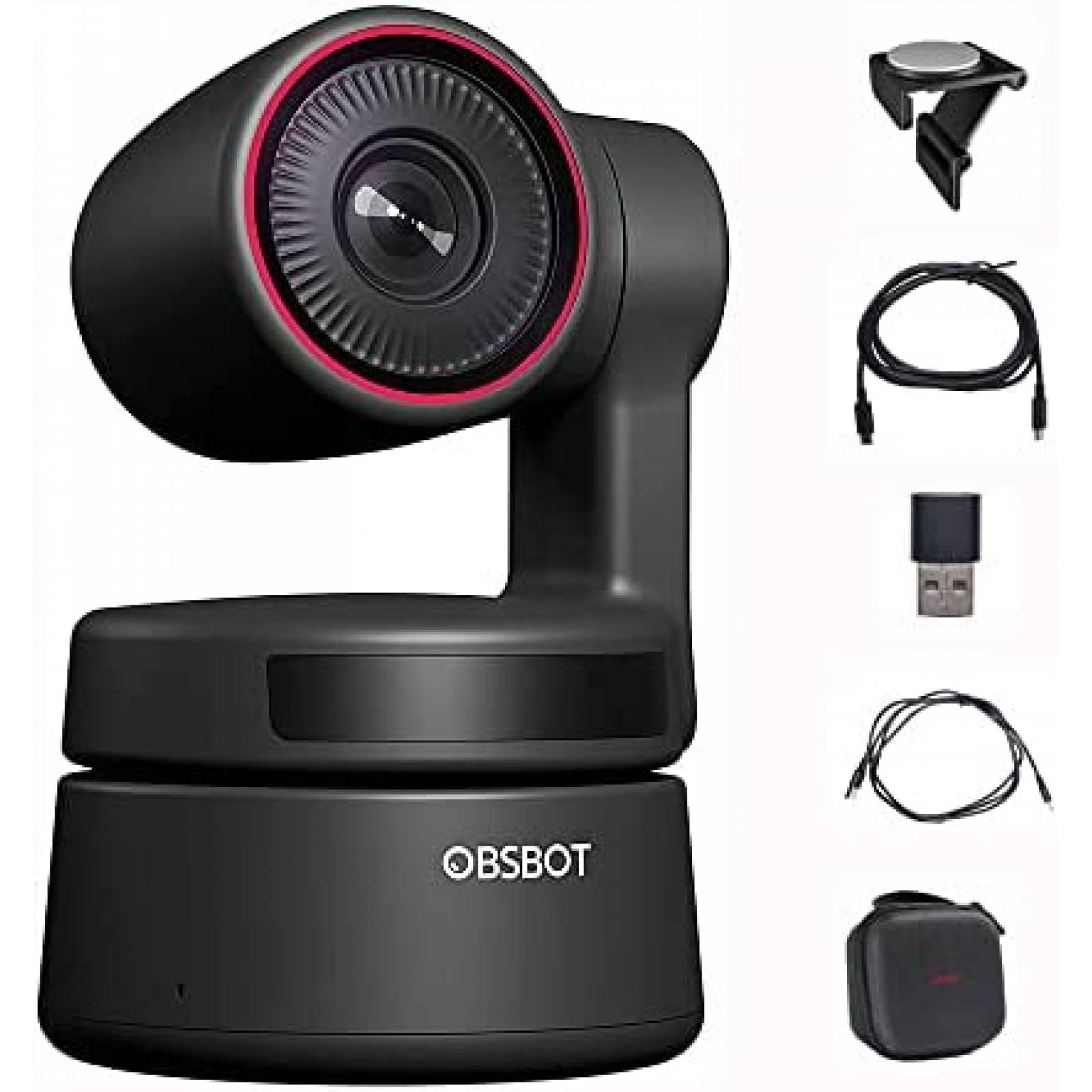Webcam OBSBOT Tiny 4K HDR Con Zoom 1080P Microfono -Negro