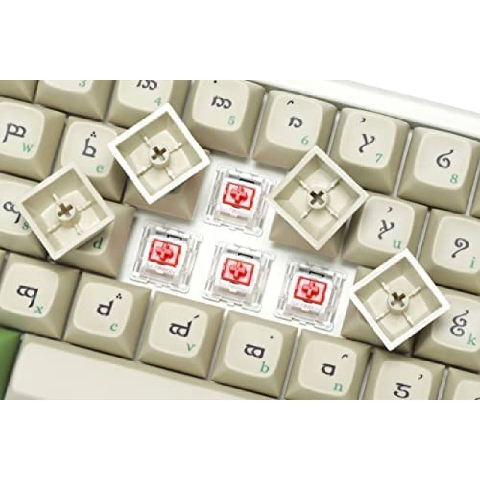 Teclado DROP MT3 Cherry MX LOTR Ergonomico -Verde