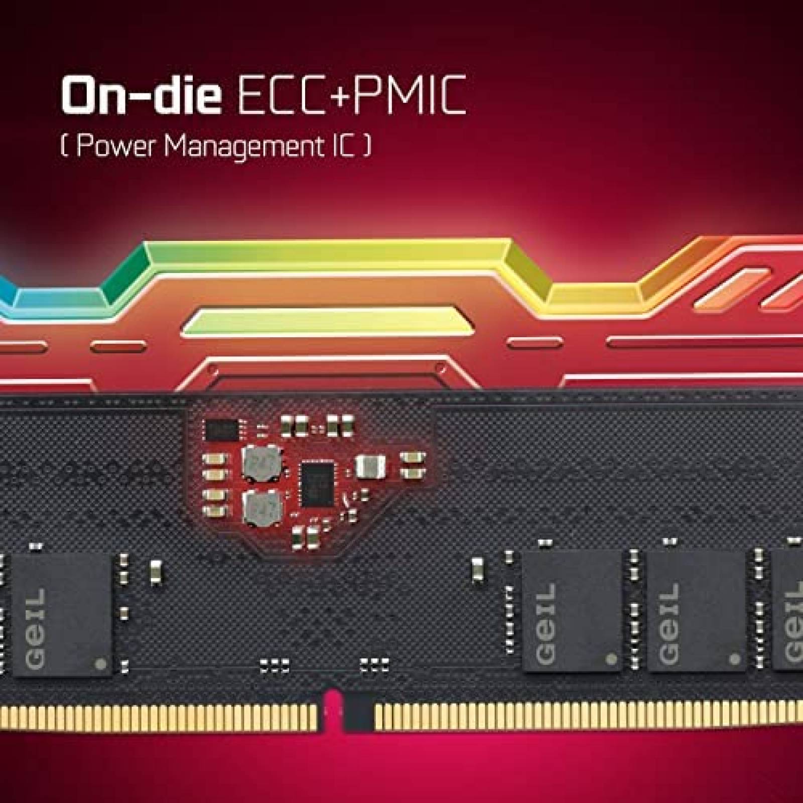 Memoria RAM GeiL 32 GB (2 X 16 GB) DDR5 SODIMM -Rojo