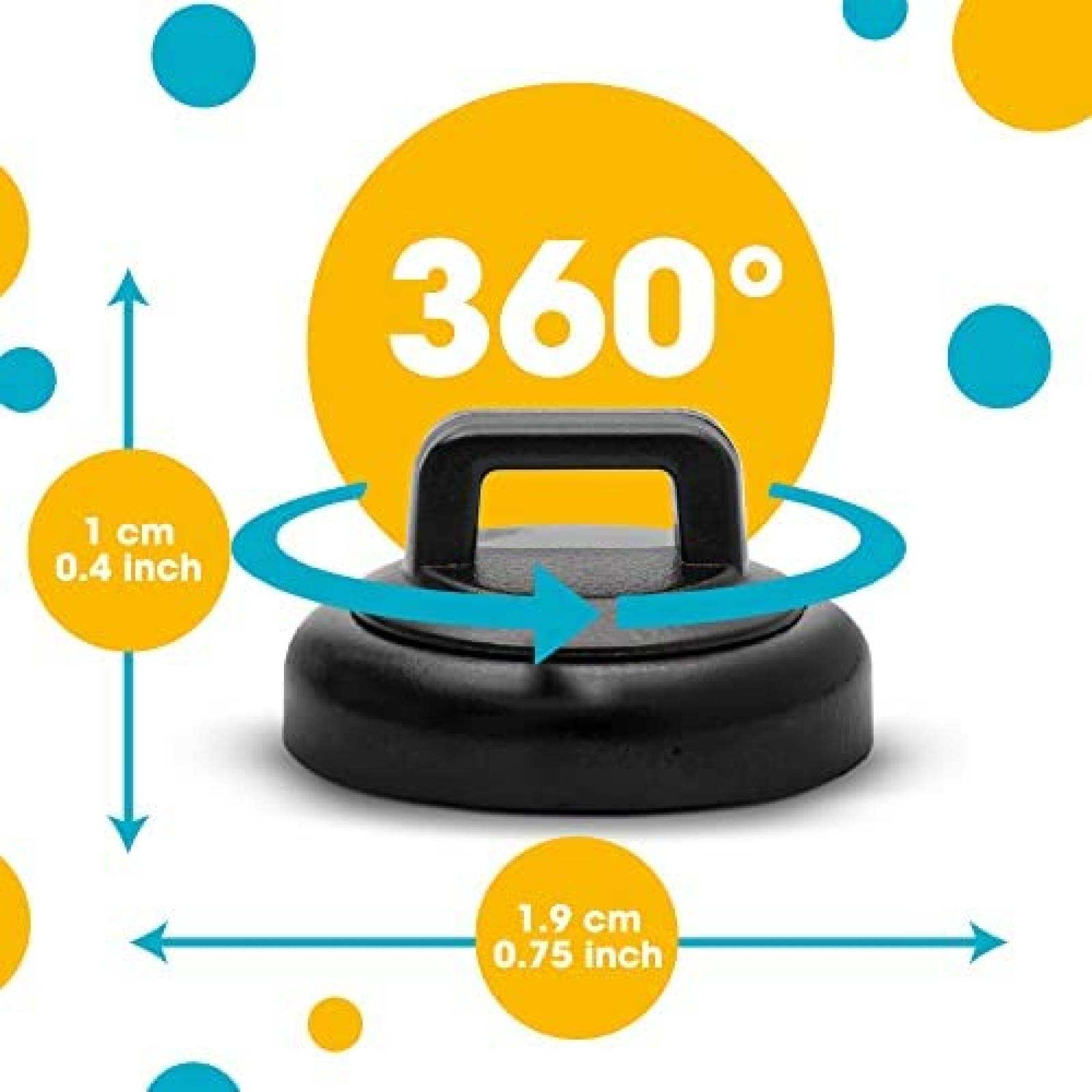 Sinchos Multiproposito Hatsbi Pack de 105 Pzs -Negro