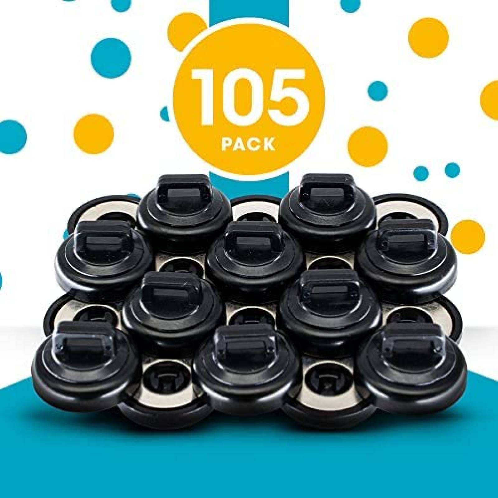 Sinchos Multiproposito Hatsbi Pack de 105 Pzs -Negro