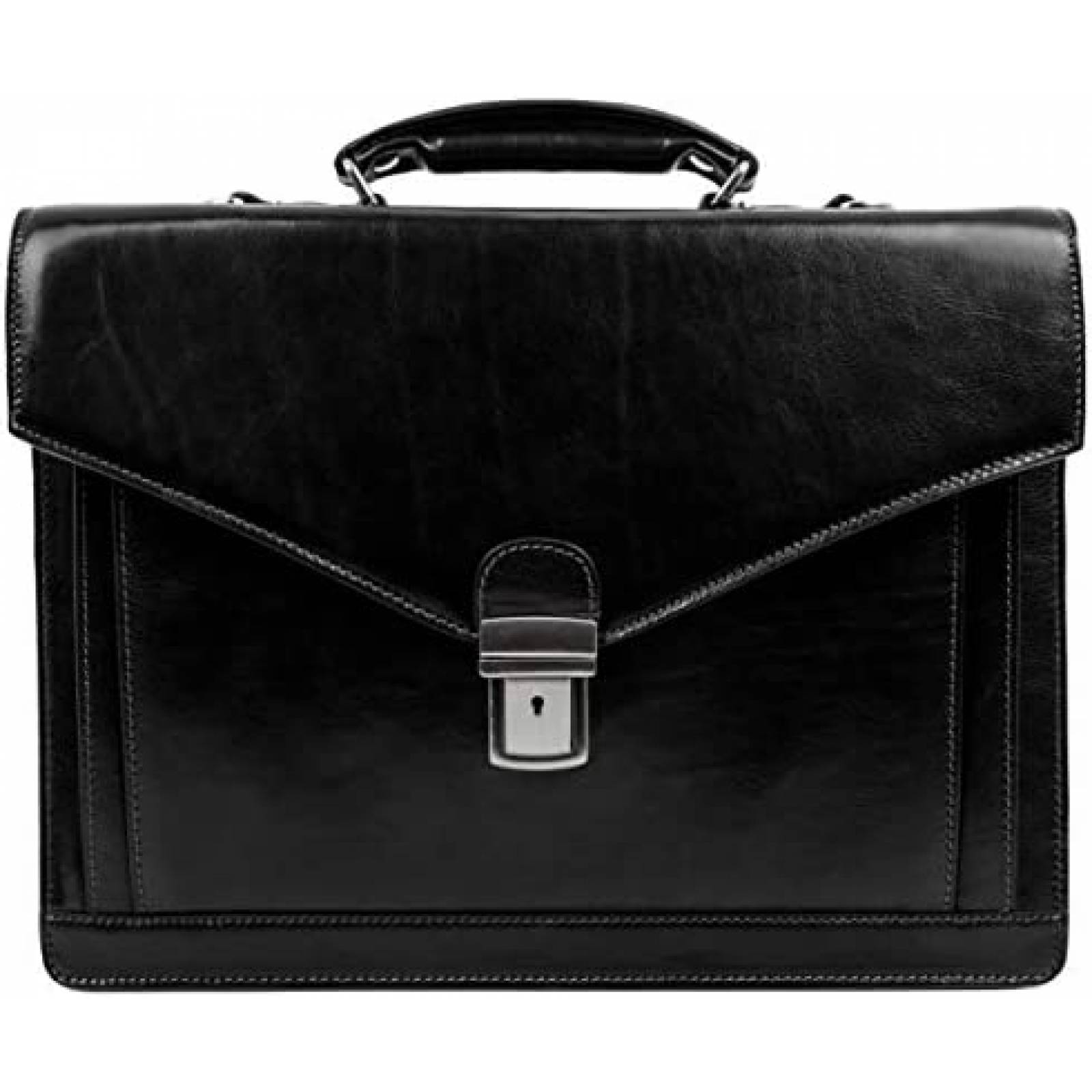 Saddle Bag mit Trageriemen Kalbsleder in Knitteroptik in Schwarz und