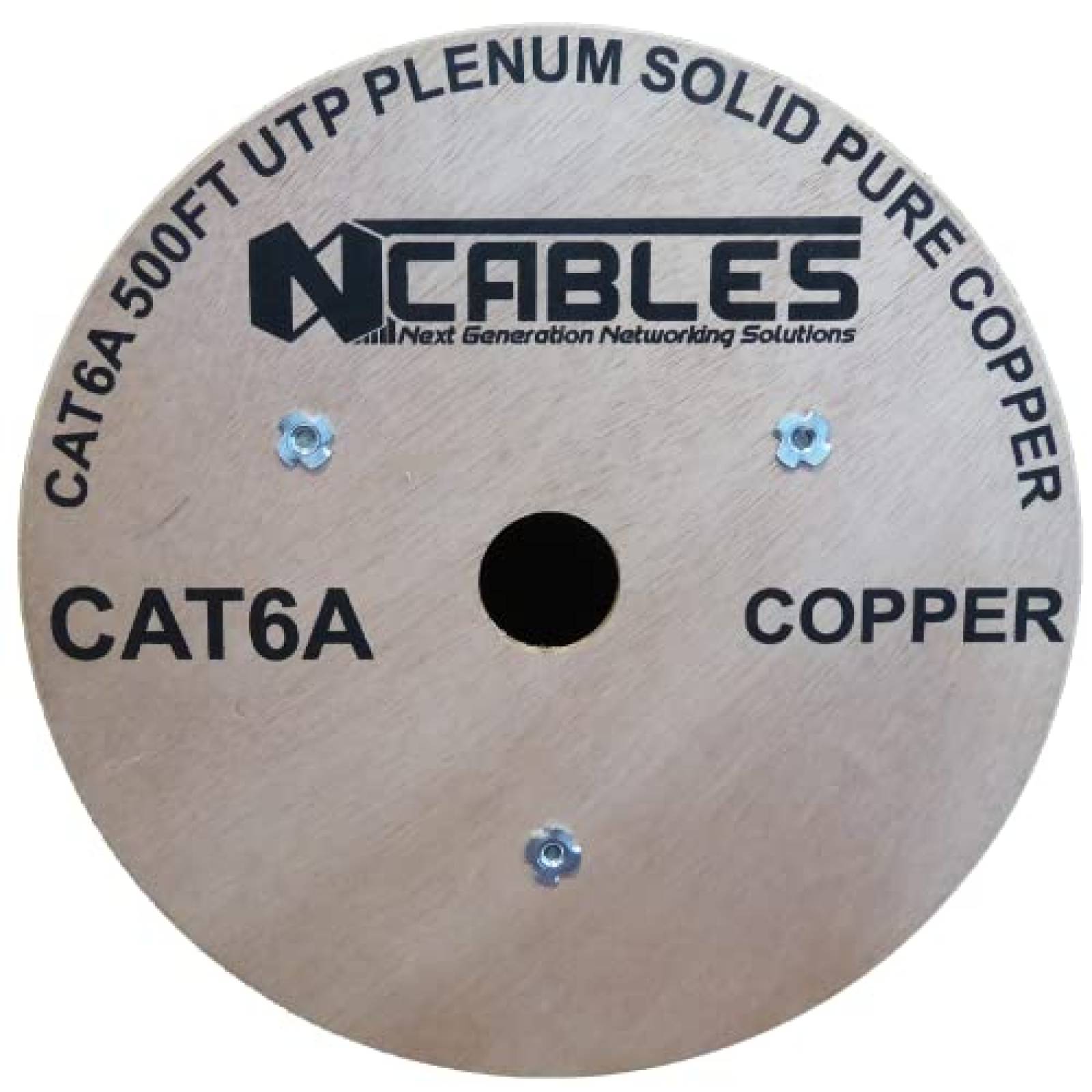 Cable Ethernet N CABLES Cat6A Plenum CMP 152m 23 AWG -Azul