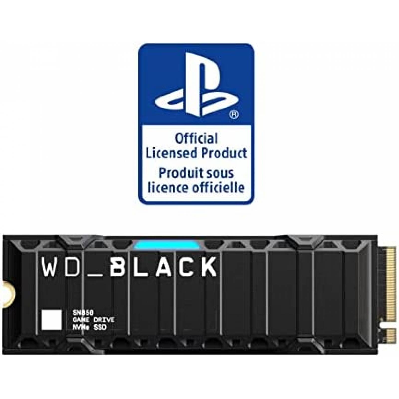 Disco Solido SSD WDBLACK SN850 2TB NVMe Gen4 PCIe para PS5