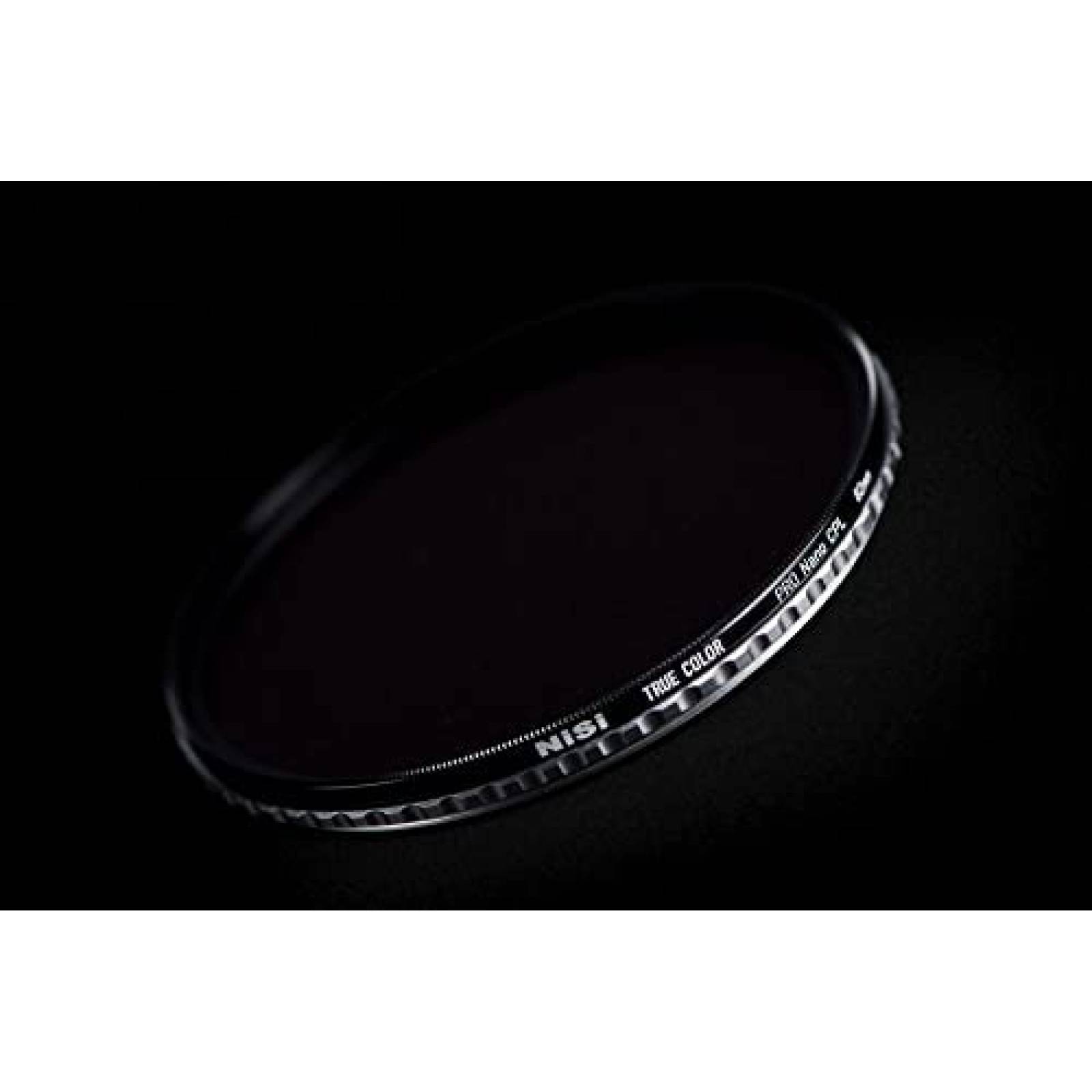 Filtro Polarizado para Camara NiSi CPL de 82mm -Negro