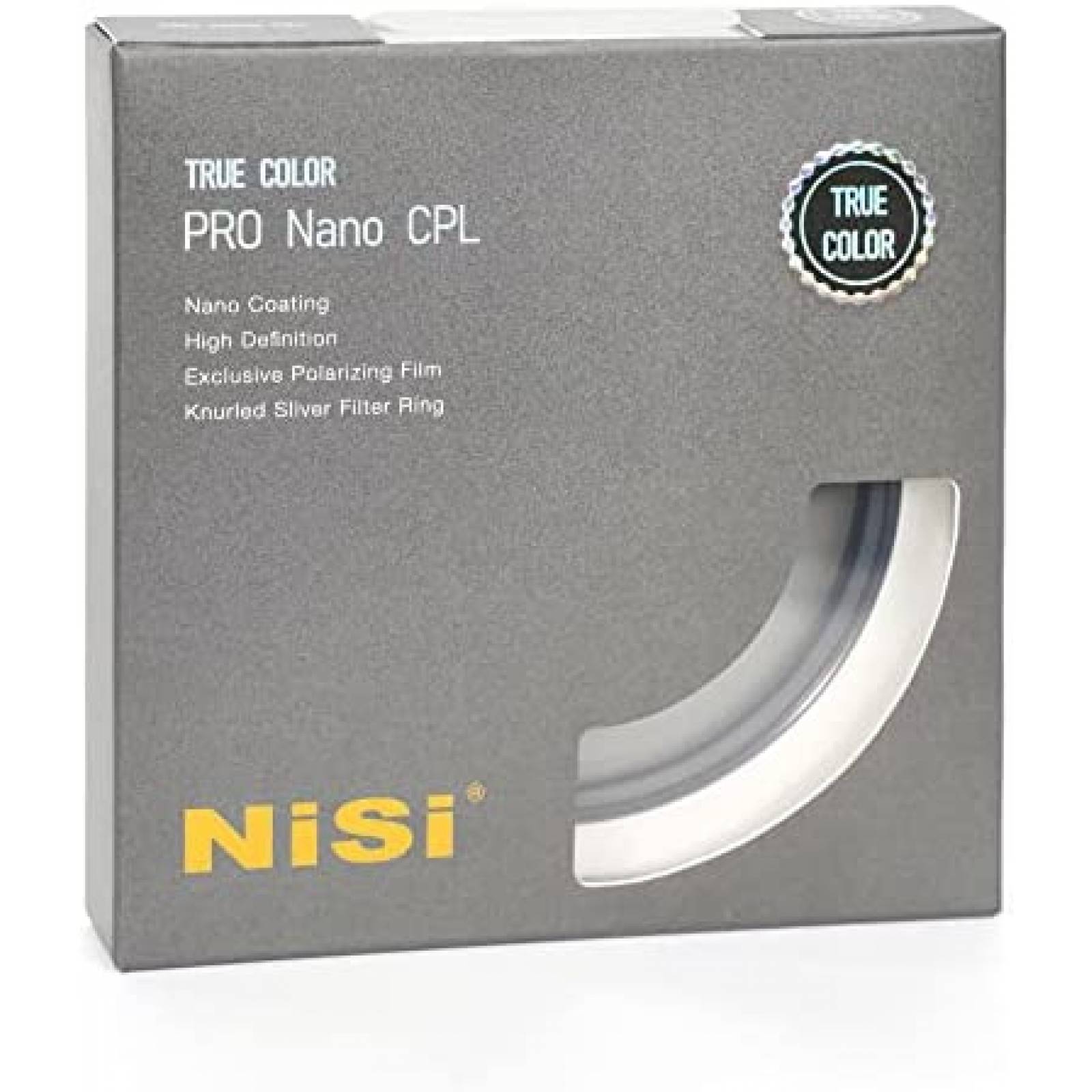 Filtro Polarizado para Camara NiSi CPL de 82mm -Negro