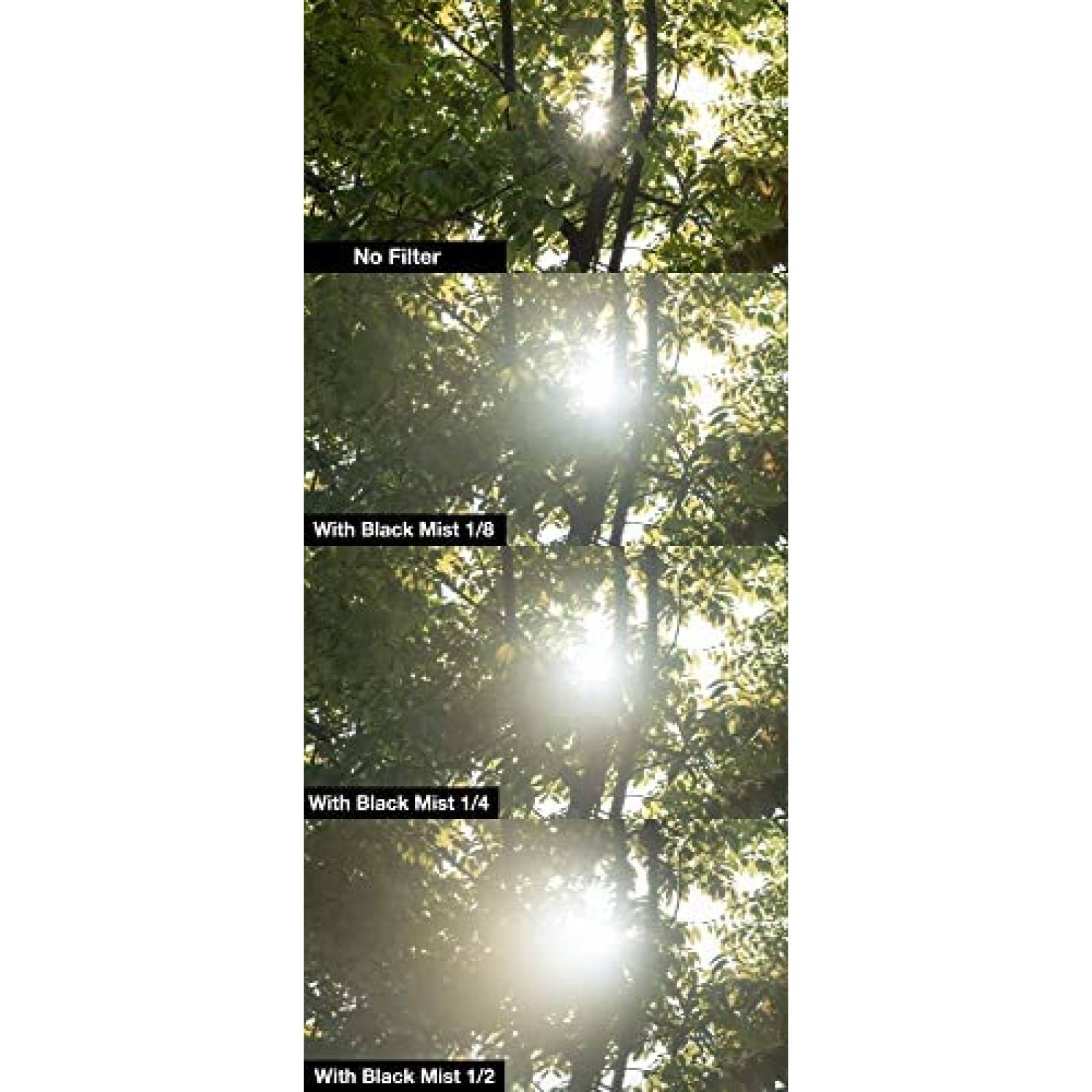 Filtro para Fotografia NiSi 95mm 1/8 de Niebla -Negro