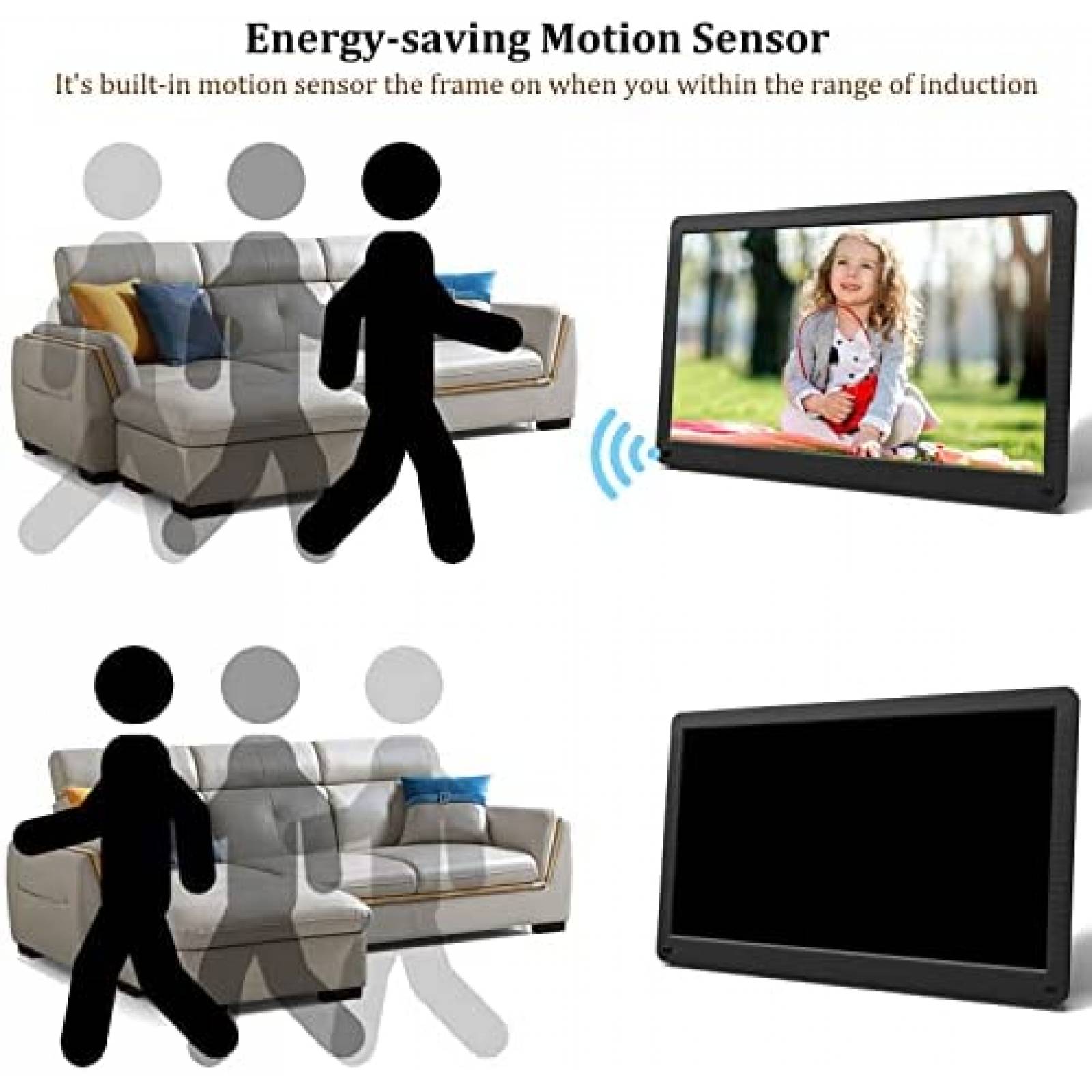 Portaretratos Digital ATATAT Touchscreen Wifi FHD -