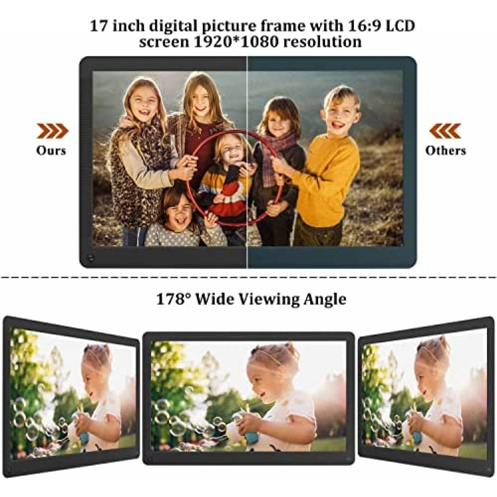 Portaretratos Digital ATATAT Touchscreen Wifi FHD -