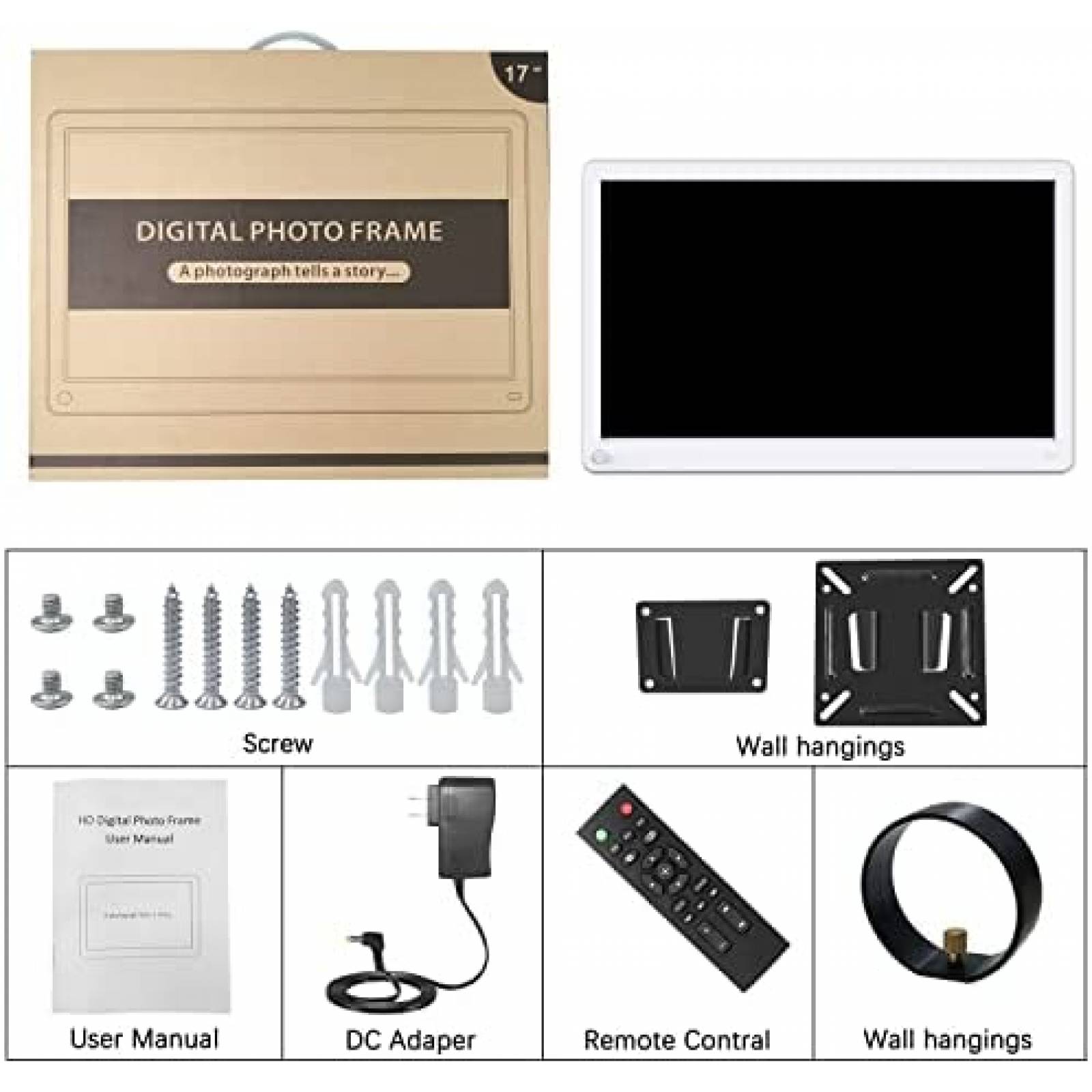 Portaretratos Digital ATATAT Touchscreen Wifi FHD -