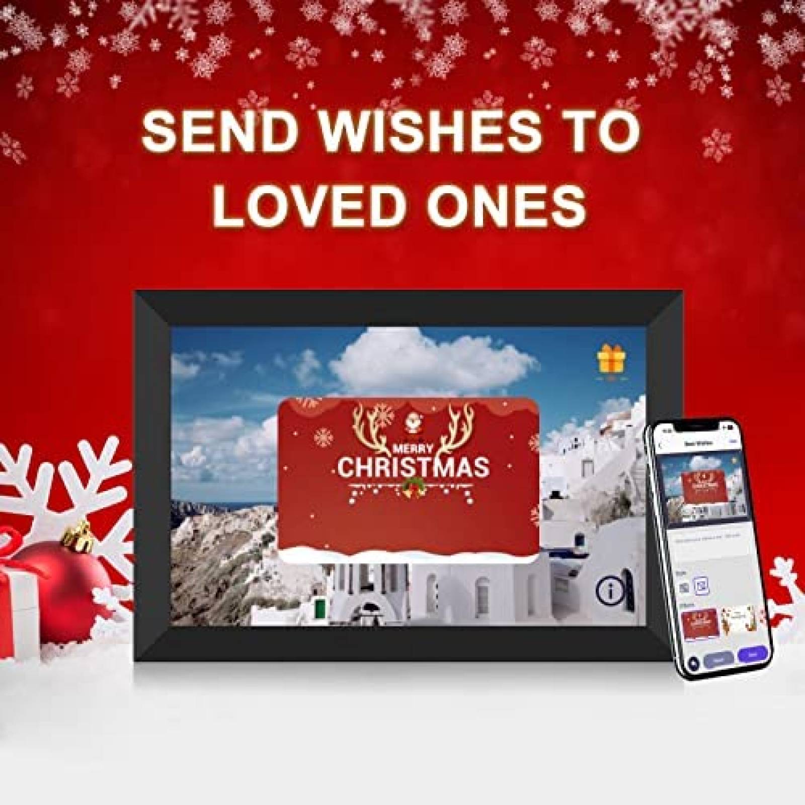 Portaretratos Digital SSA Touchscreen Wifi FHD -Negro