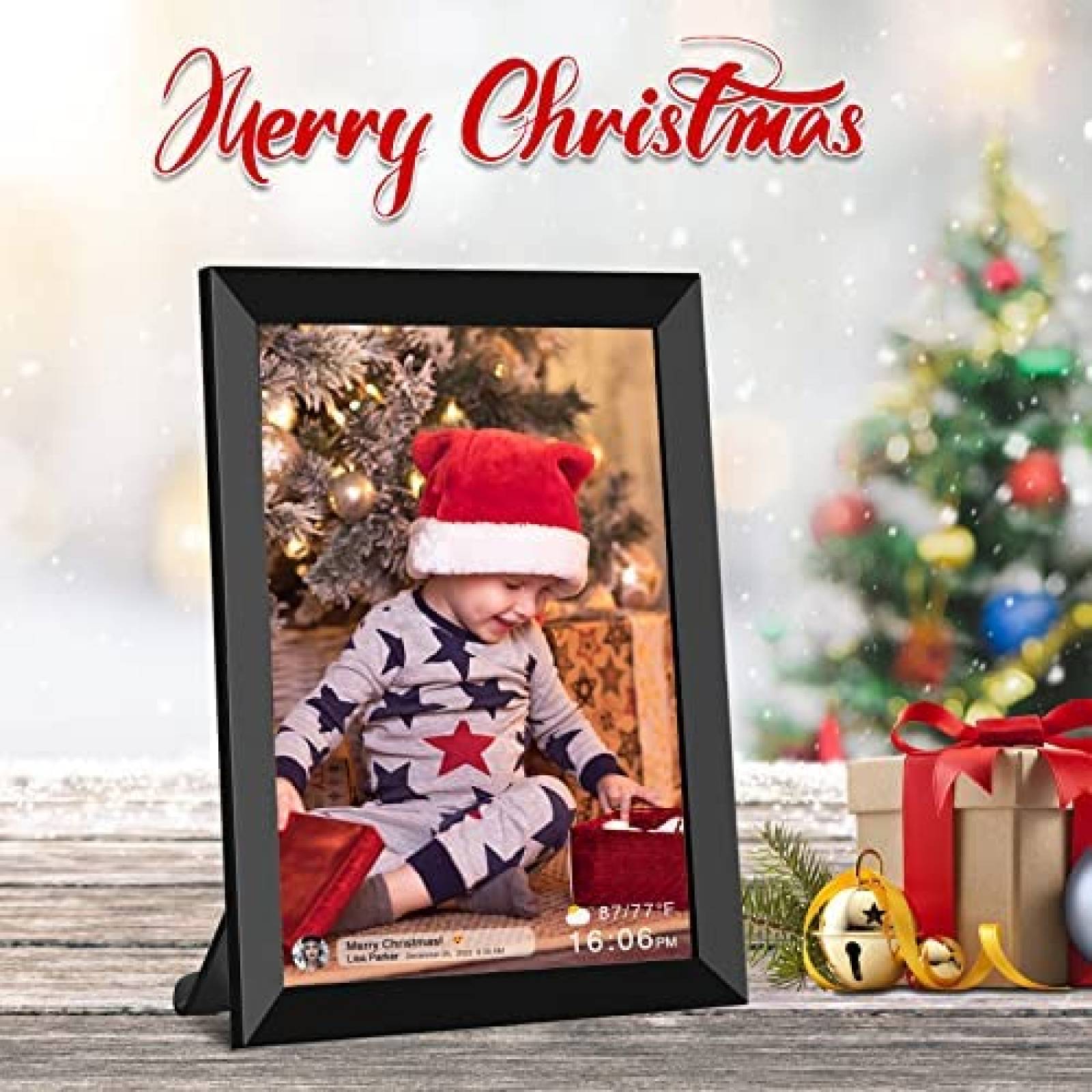 Portaretratos Digital SSA Touchscreen Wifi FHD -Negro