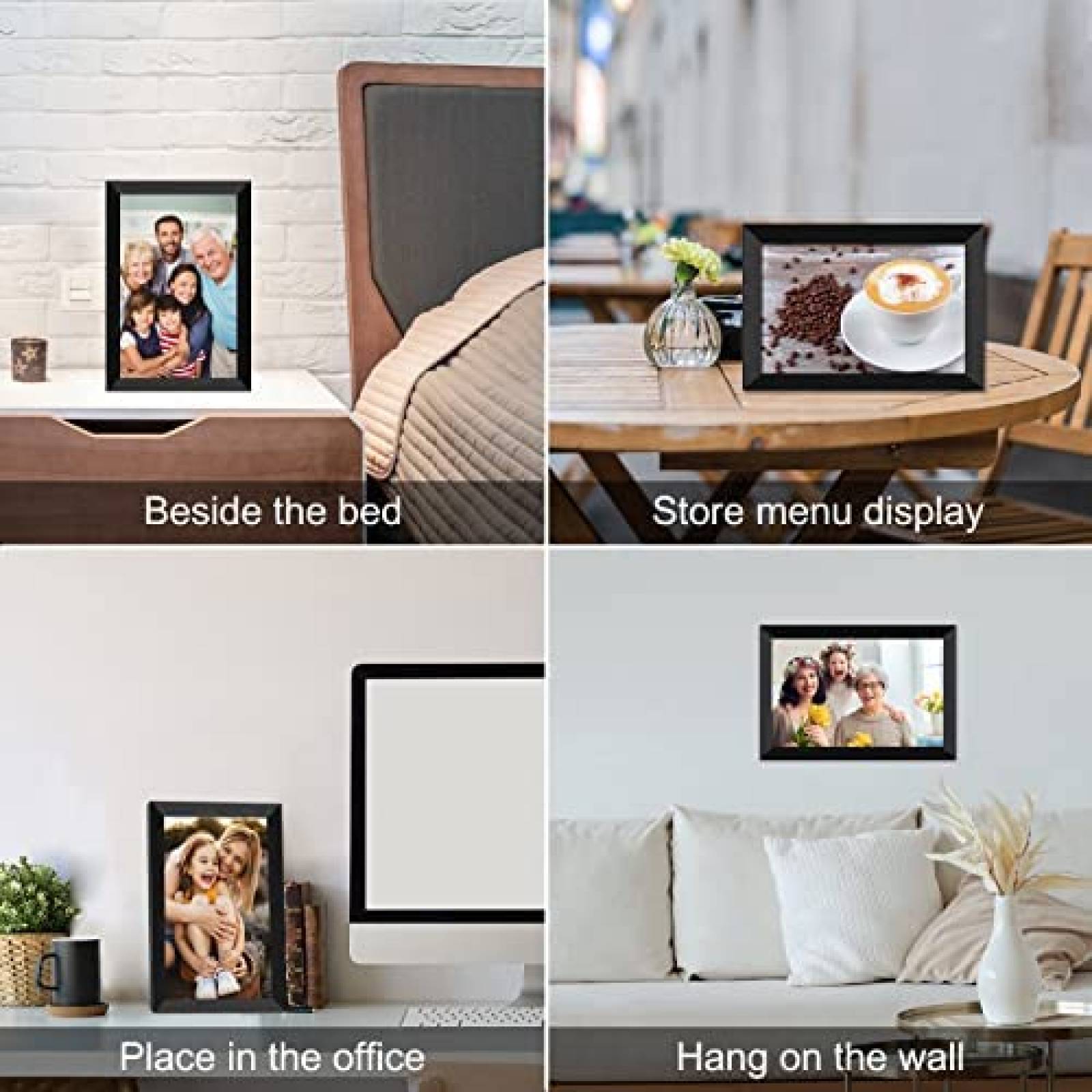 Portaretratos Digital SSA Touchscreen Wifi FHD -Negro