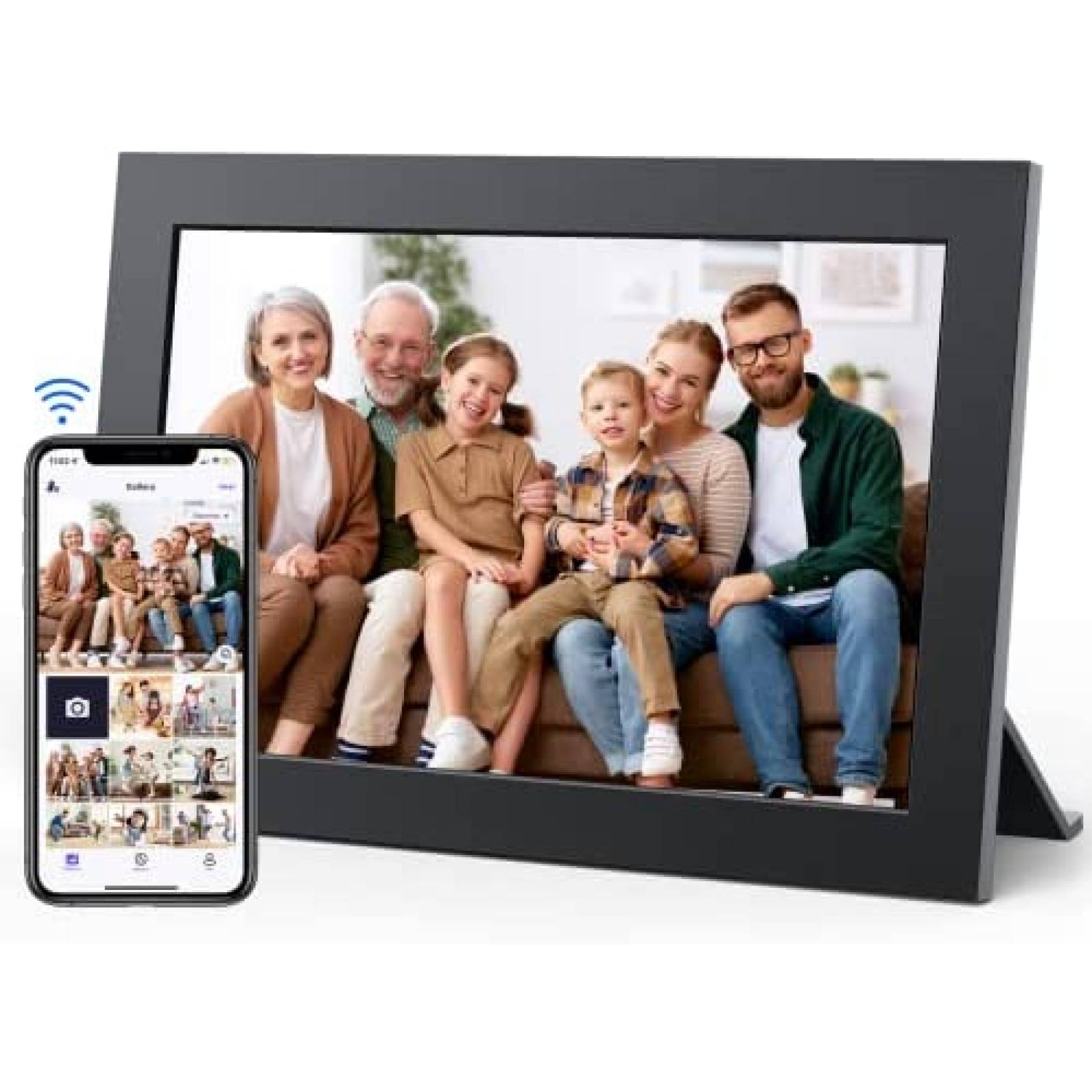 Portaretratos Digital Cambase Touchscreen Wifi FHD -Negro