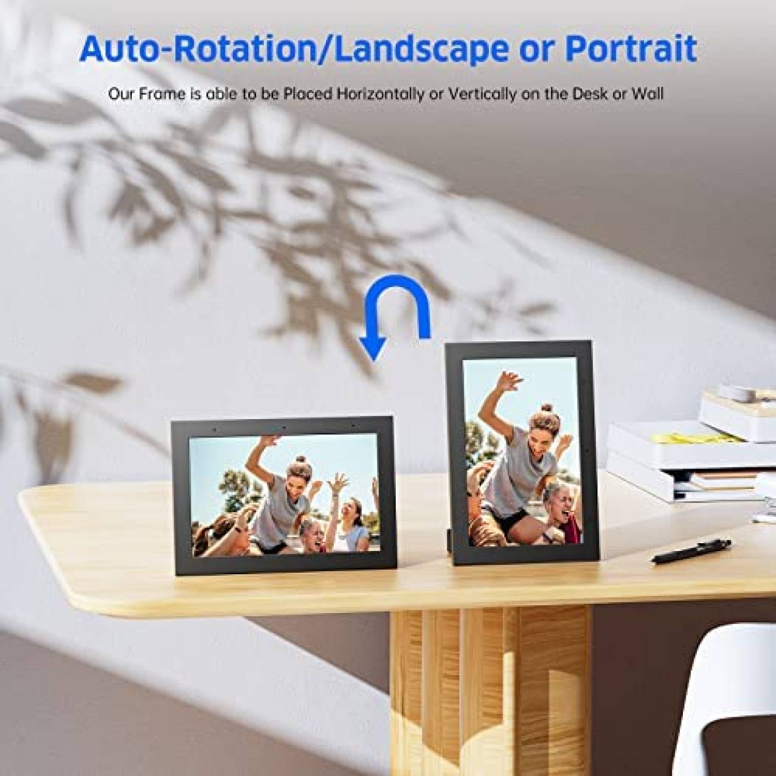 Portaretratos Digital Cambase Touchscreen Wifi FHD -Negro