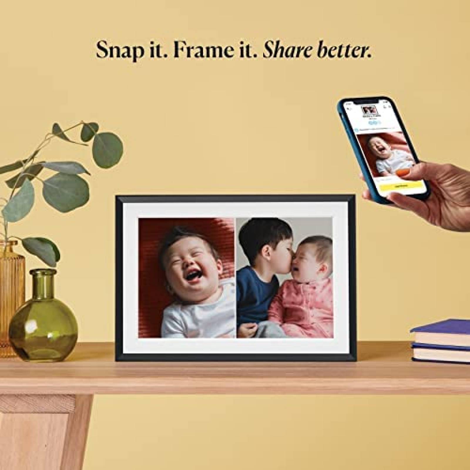 Portaretratos Digital Aura Touchscreen Wifi FHD -Negro