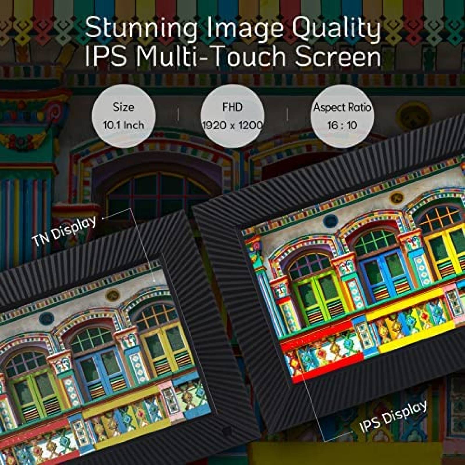 Portaretratos Digital NexFoto Touchscreen Wifi FHD Negro