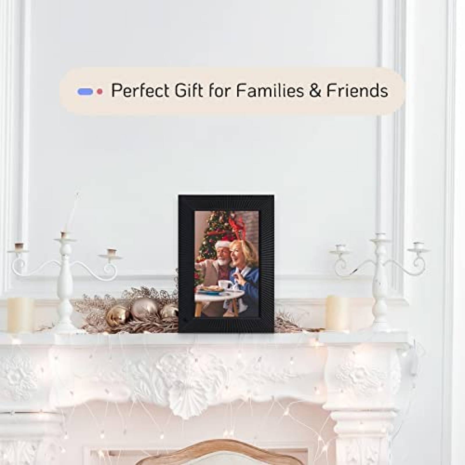 Portaretratos Digital NexFoto Touchscreen Wifi FHD Negro