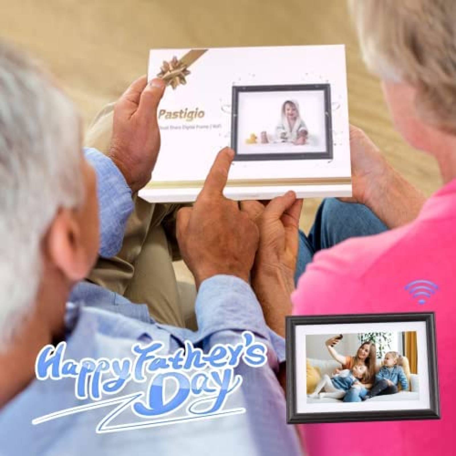 Portaretratos Digital PASTIGIO Touchscreen Wifi FHD -Gris