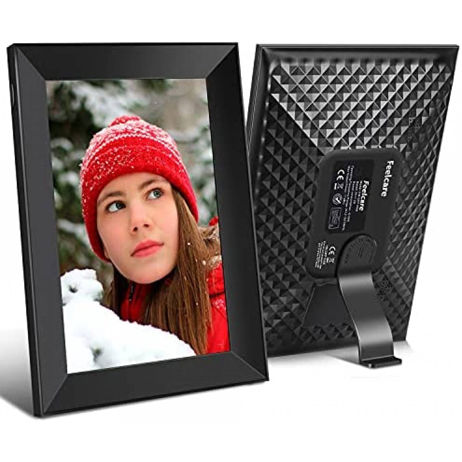 Portaretratos Digital FEELCARE Touchscreen Wifi FHD -Negro