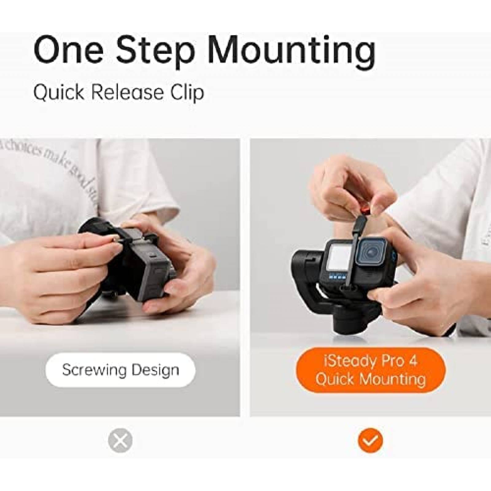 Estabilizador hohem iSteady Pro 4 para Go Pro Hero -Negro