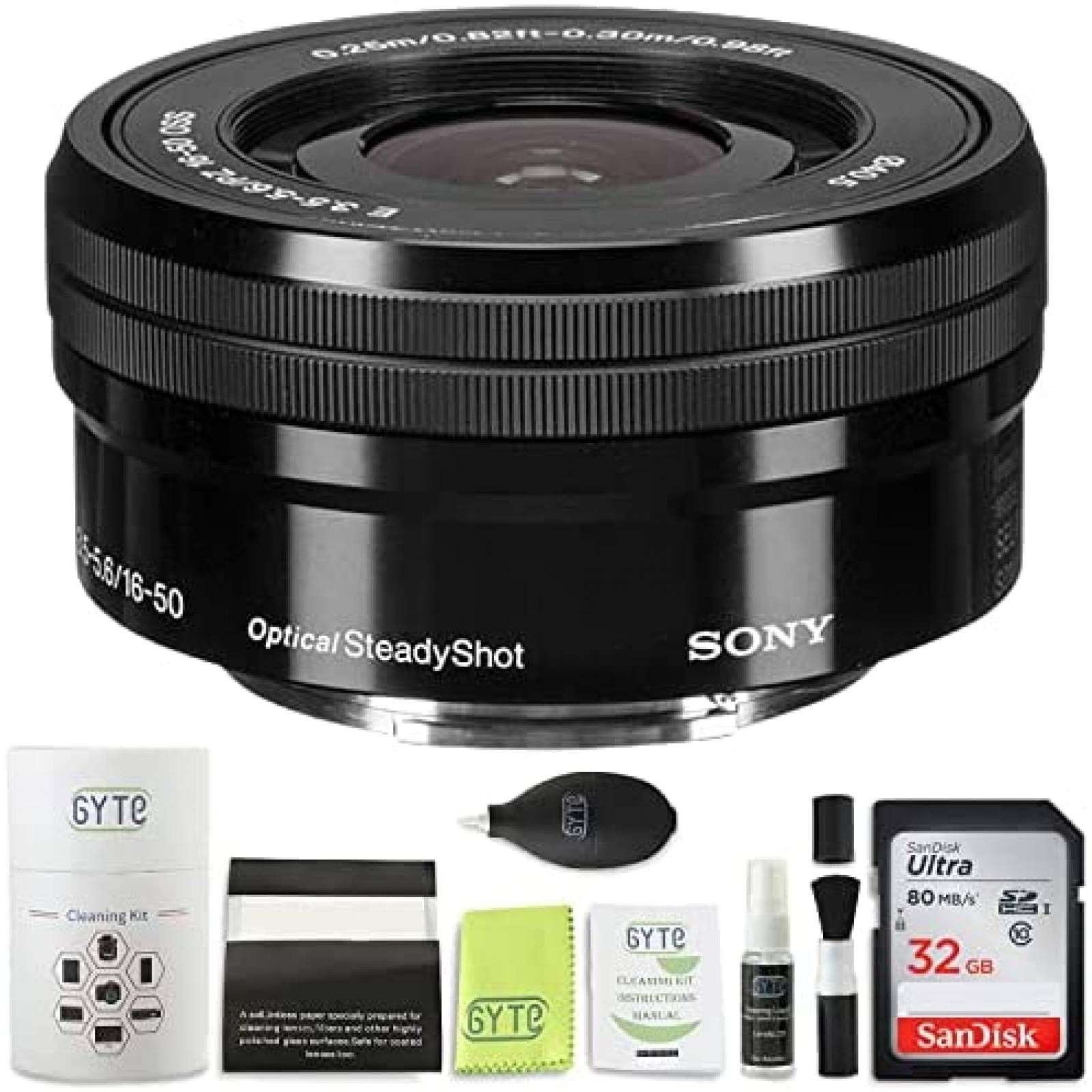 Lente de Camara Gyte para Sony 16-50mm con Accesorios -Negro