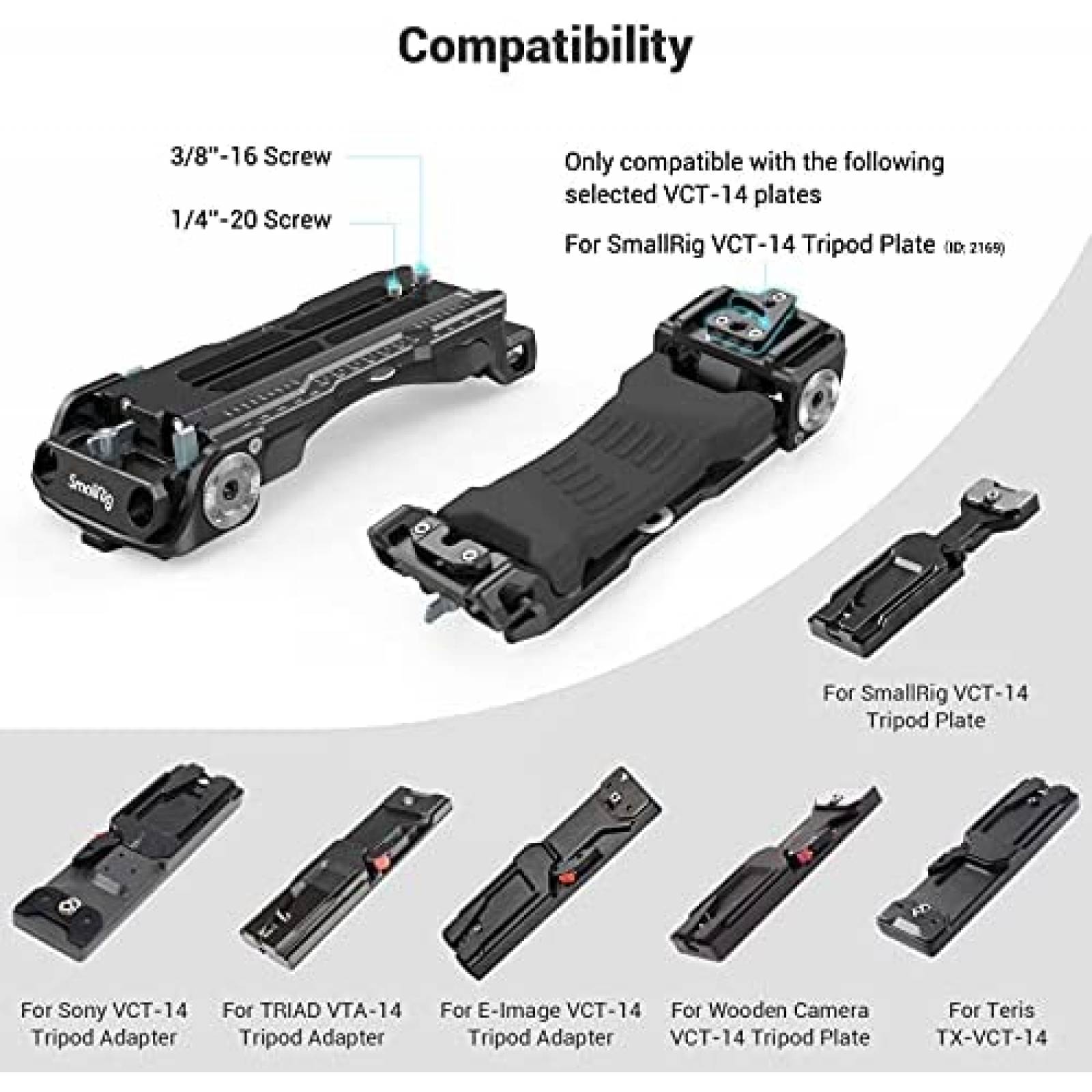 Placa Hombro para Camara SMALLRIG 2837-SR para Sony VCT-14