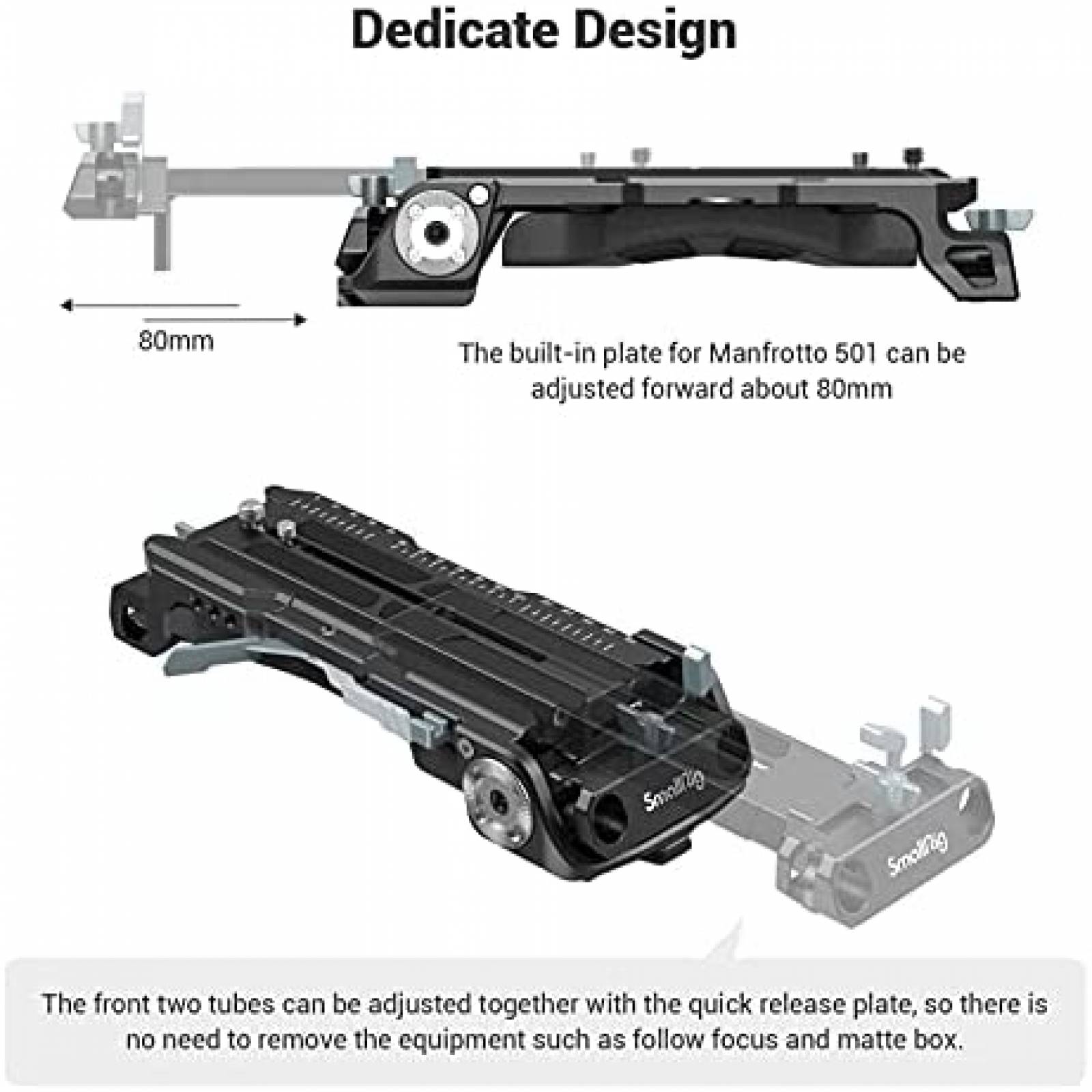 Placa Hombro para Camara SMALLRIG 2837-SR para Sony VCT-14