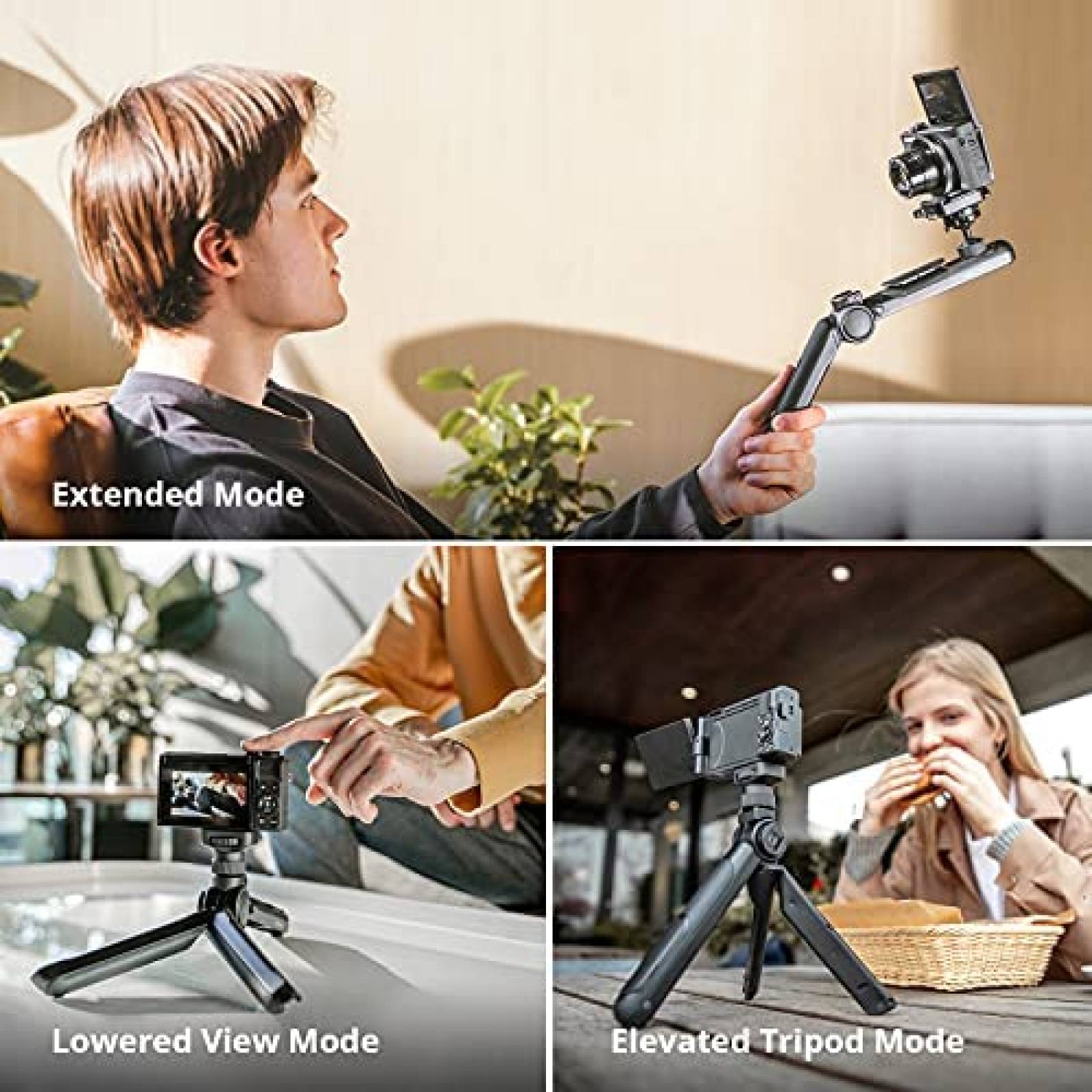 Mini tripie Pgytech Mantispod para Camara Smartphone -Negro