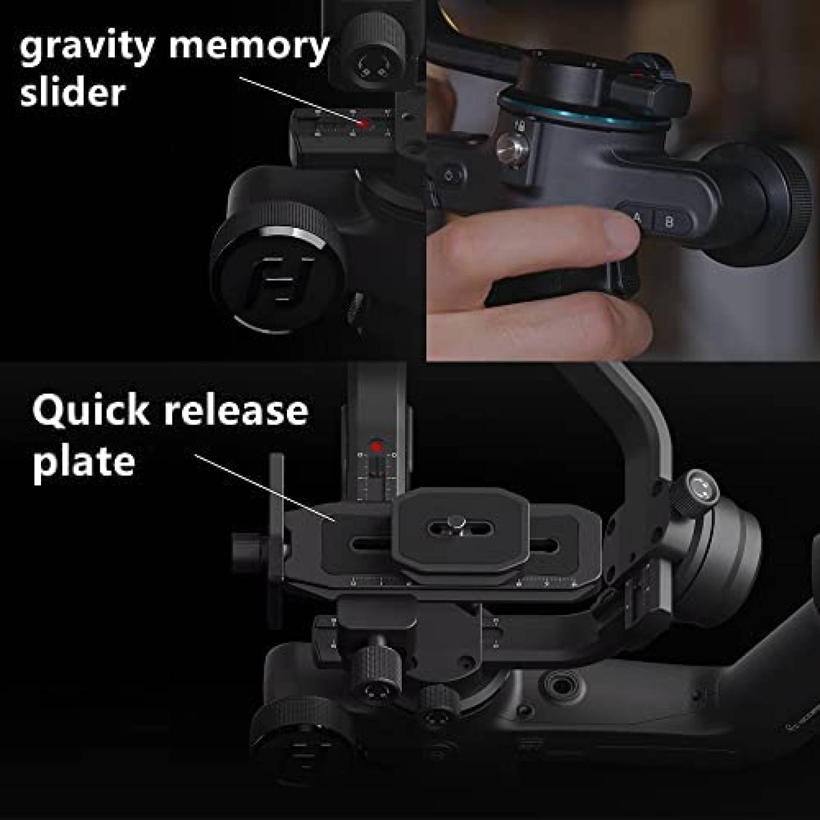 Estabilizador para Camara Feiyutech Scorp Cap. 5.5lbs -Negro