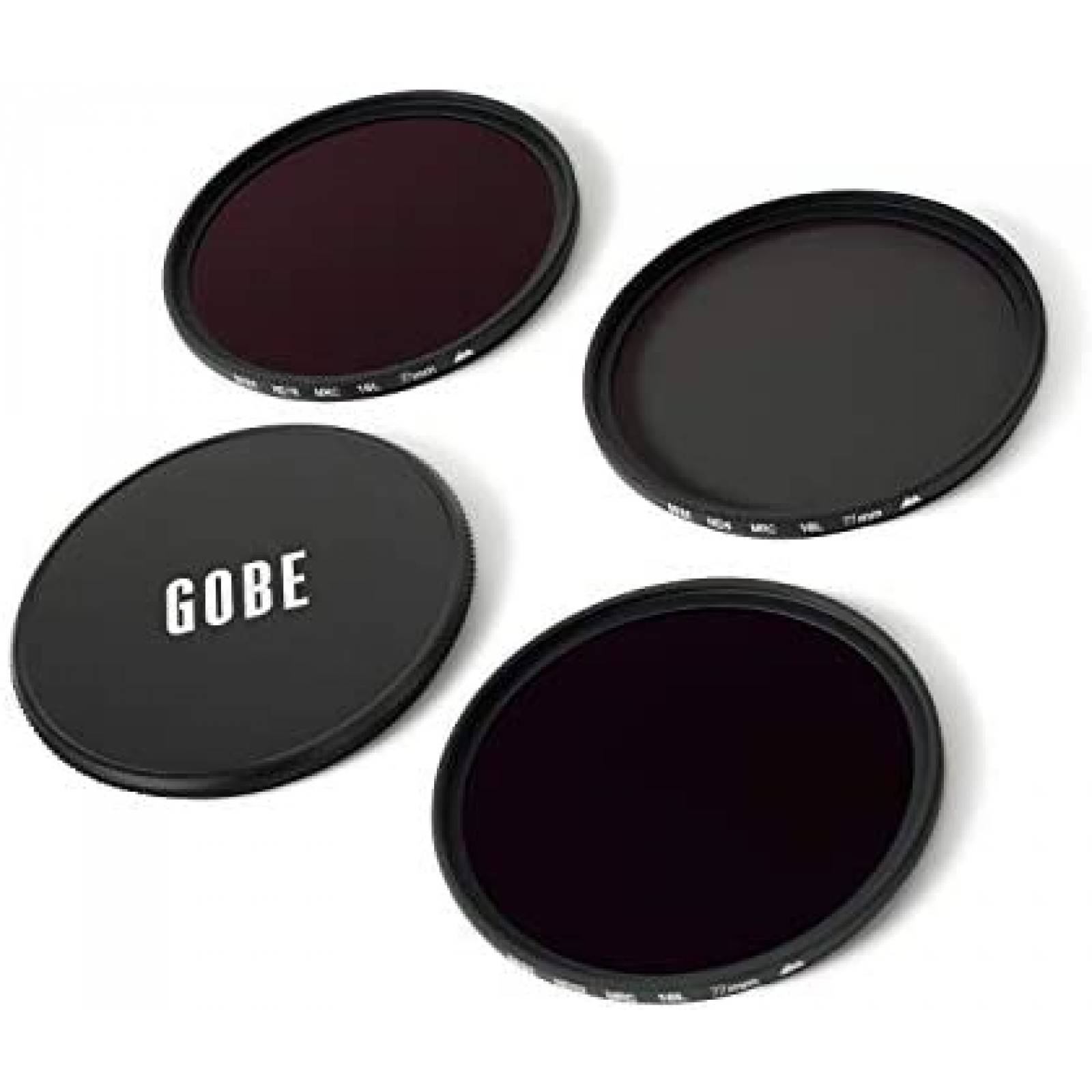 Kit Filtro ND Gobe 77mm MRC 16 ND4 ND16 ND32 -Negro