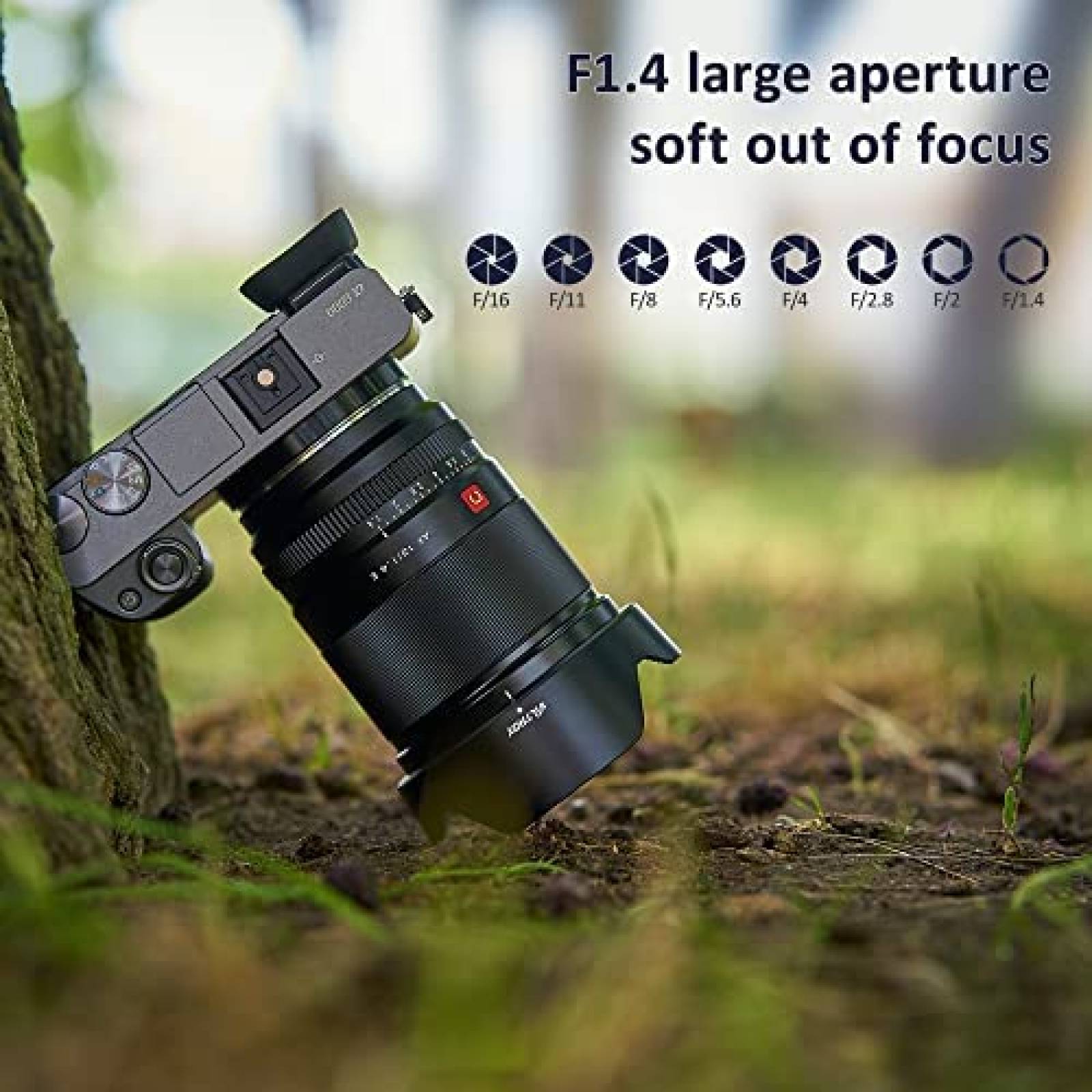 Lente de Camara Viltrox 13mm F1.4 f/1.4 Montaje E -Negro