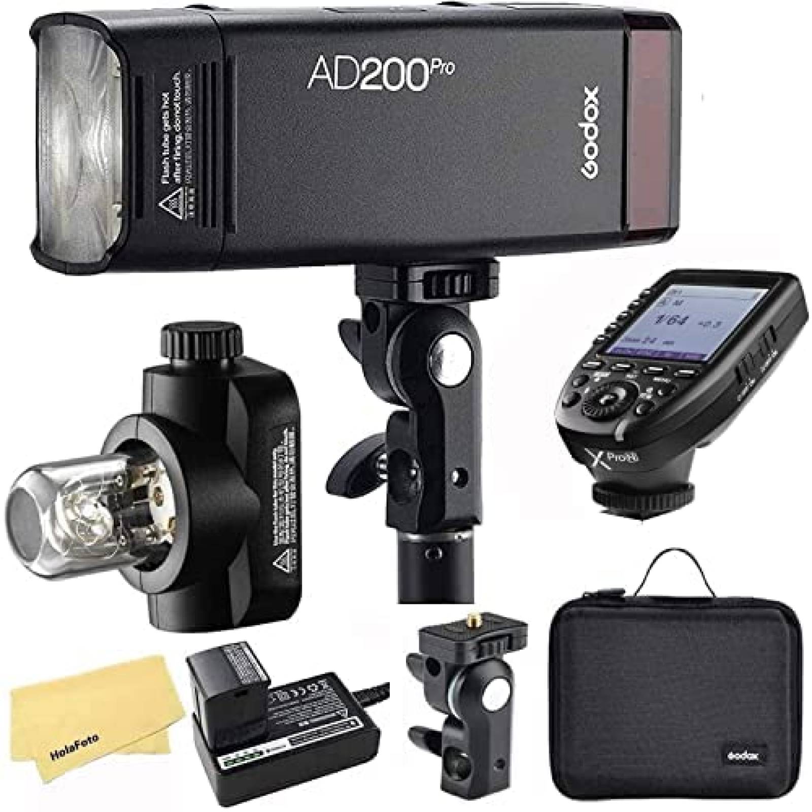 Luz para Fotografia Godox AD200 Pro con Accesorios -Negro