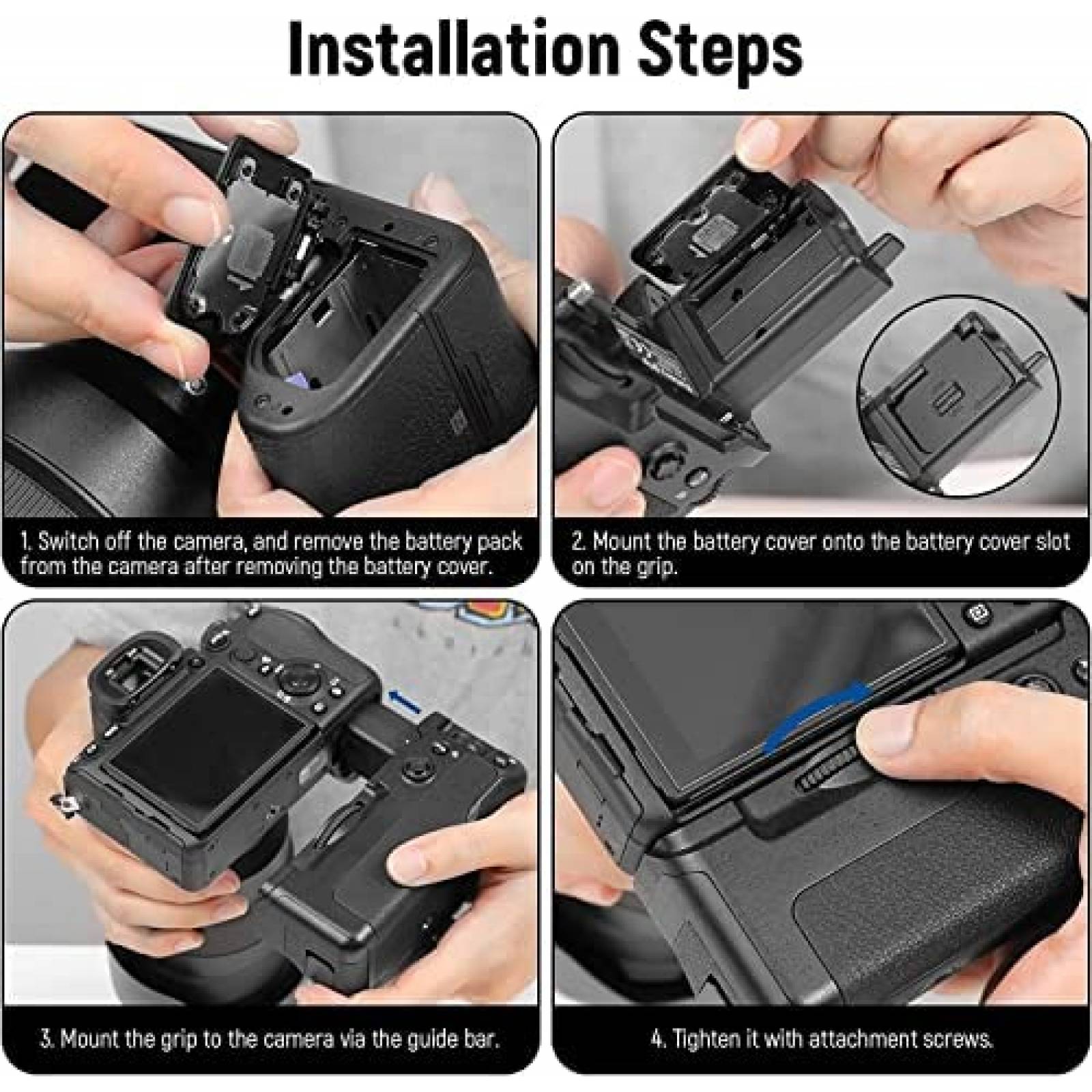 Grip para Bateria de Camara NEEWER NP-FZ100 para Sony a7R