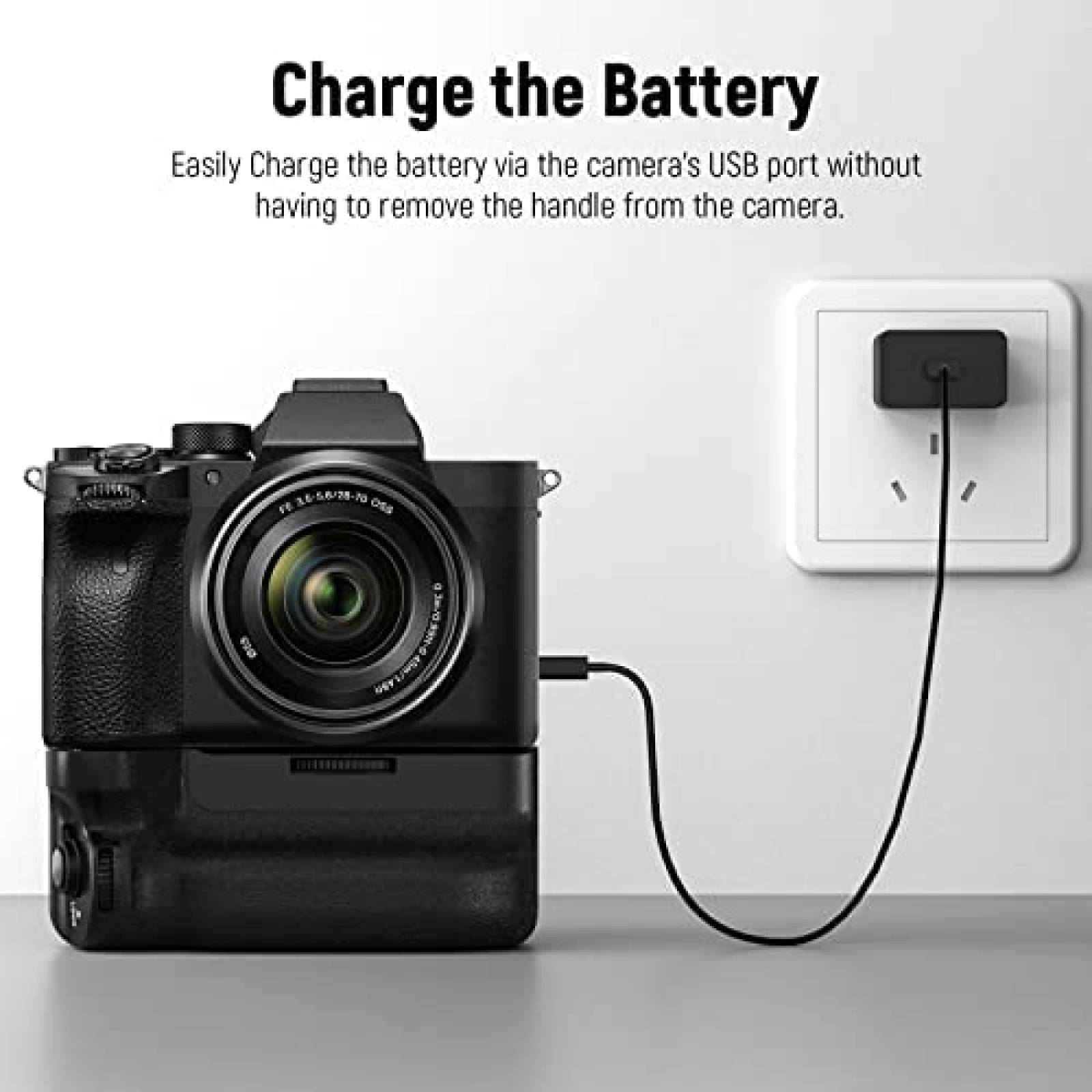 Grip para Bateria de Camara NEEWER NP-FZ100 para Sony a7R