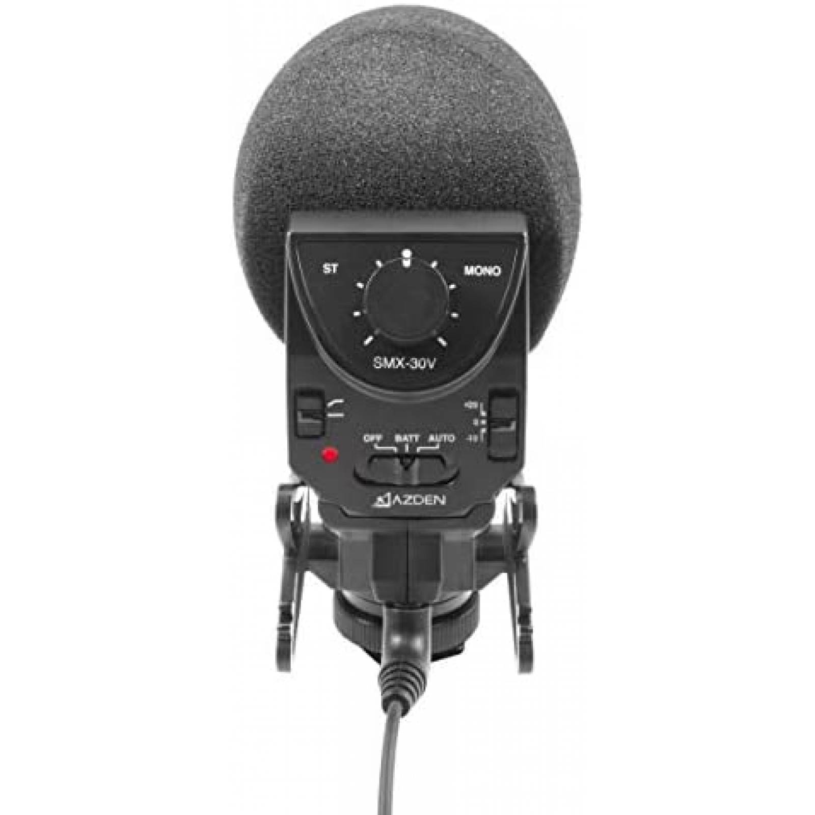 Microfono para Camara Azden SMX-30v Mono/Estereo -Negro