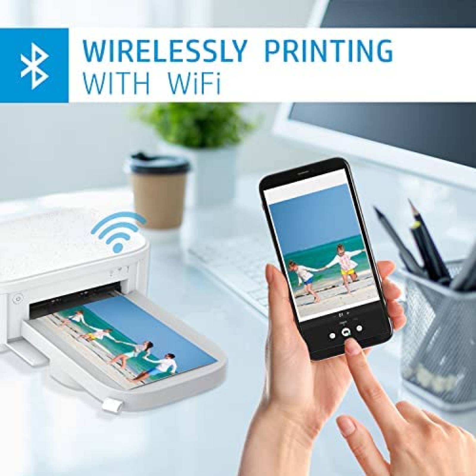 Impresora de Fotos HP Sprocket Studio Plus 4x6 WiFi DYE