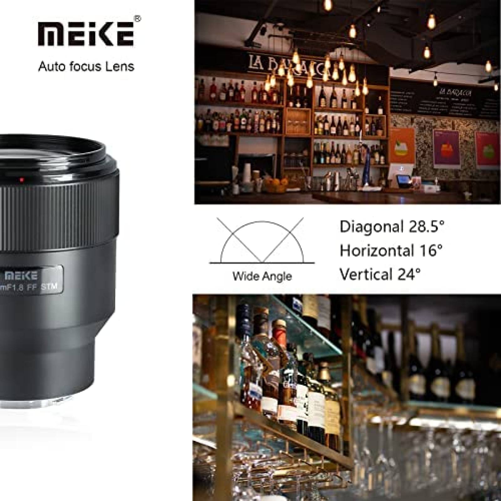 Lente para Camara sin Espejo Meike Sony E 85mm F1.8 -Negro