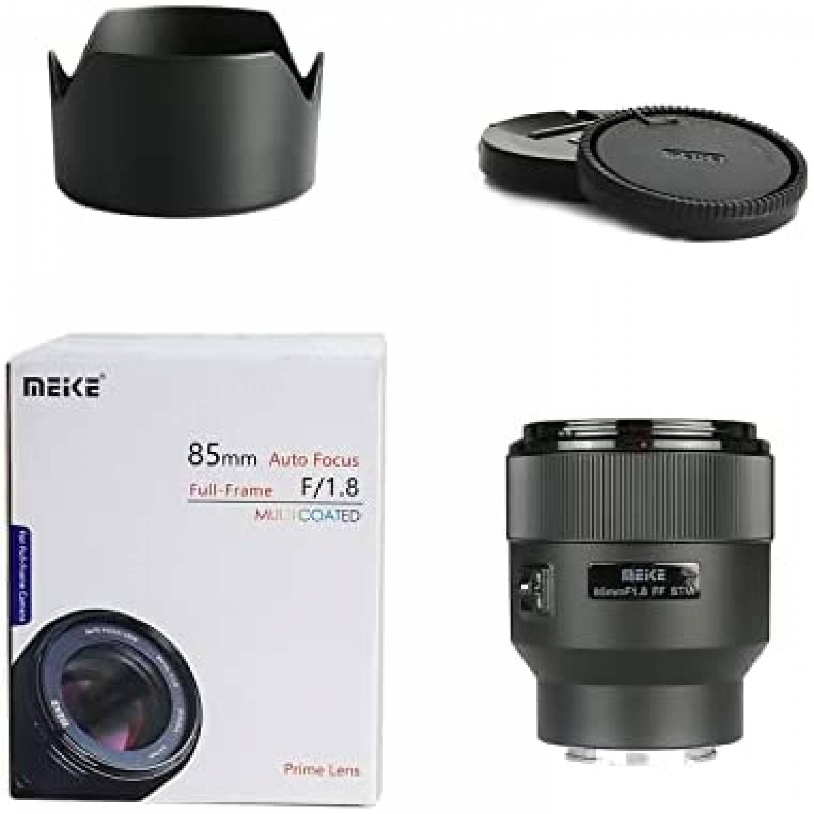 Lente para Camara sin Espejo Meike Sony E 85mm F1.8 -Negro