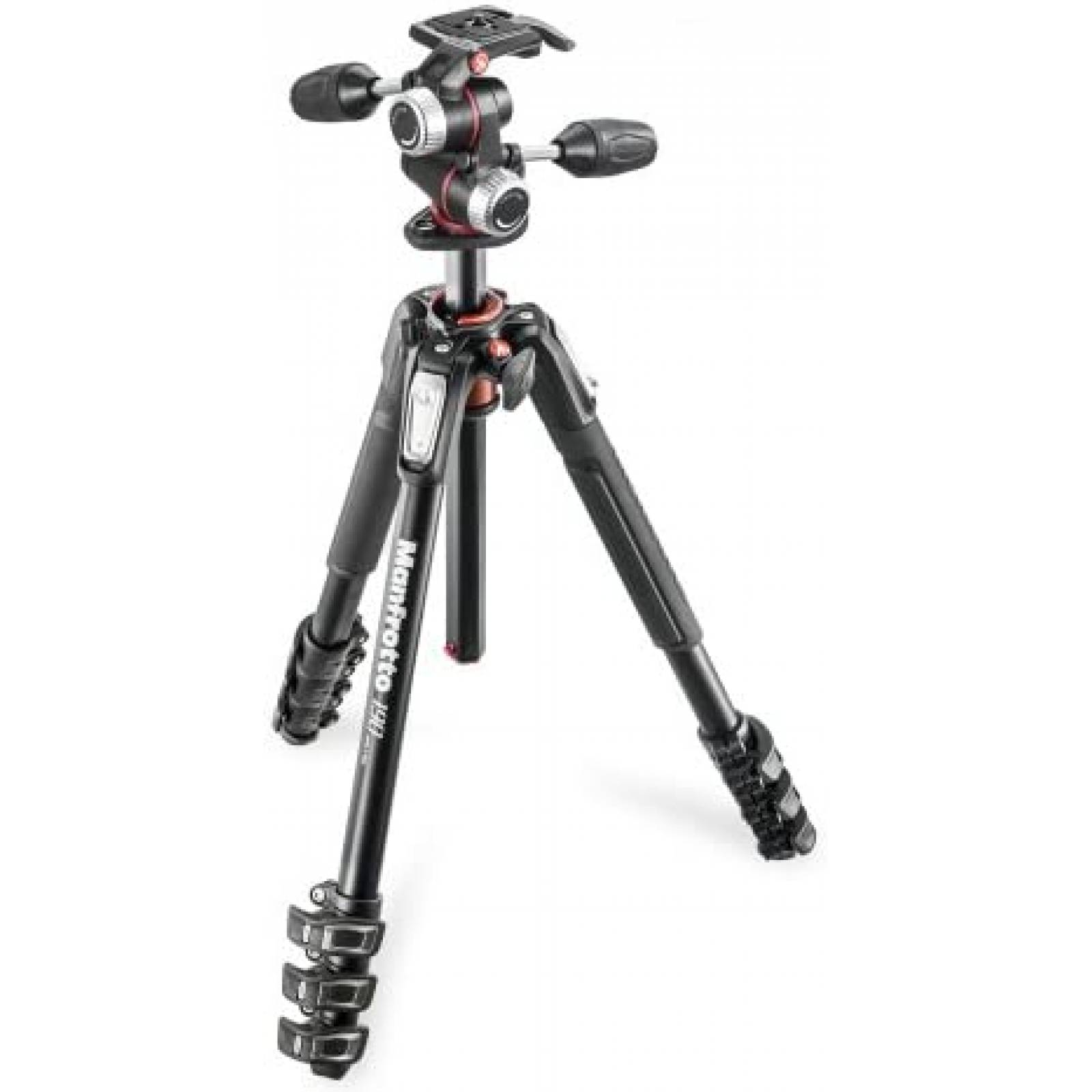 Tripie Manfrotto 190XPRO Aluminio 172cm 4kg Cabezal 3 Vias